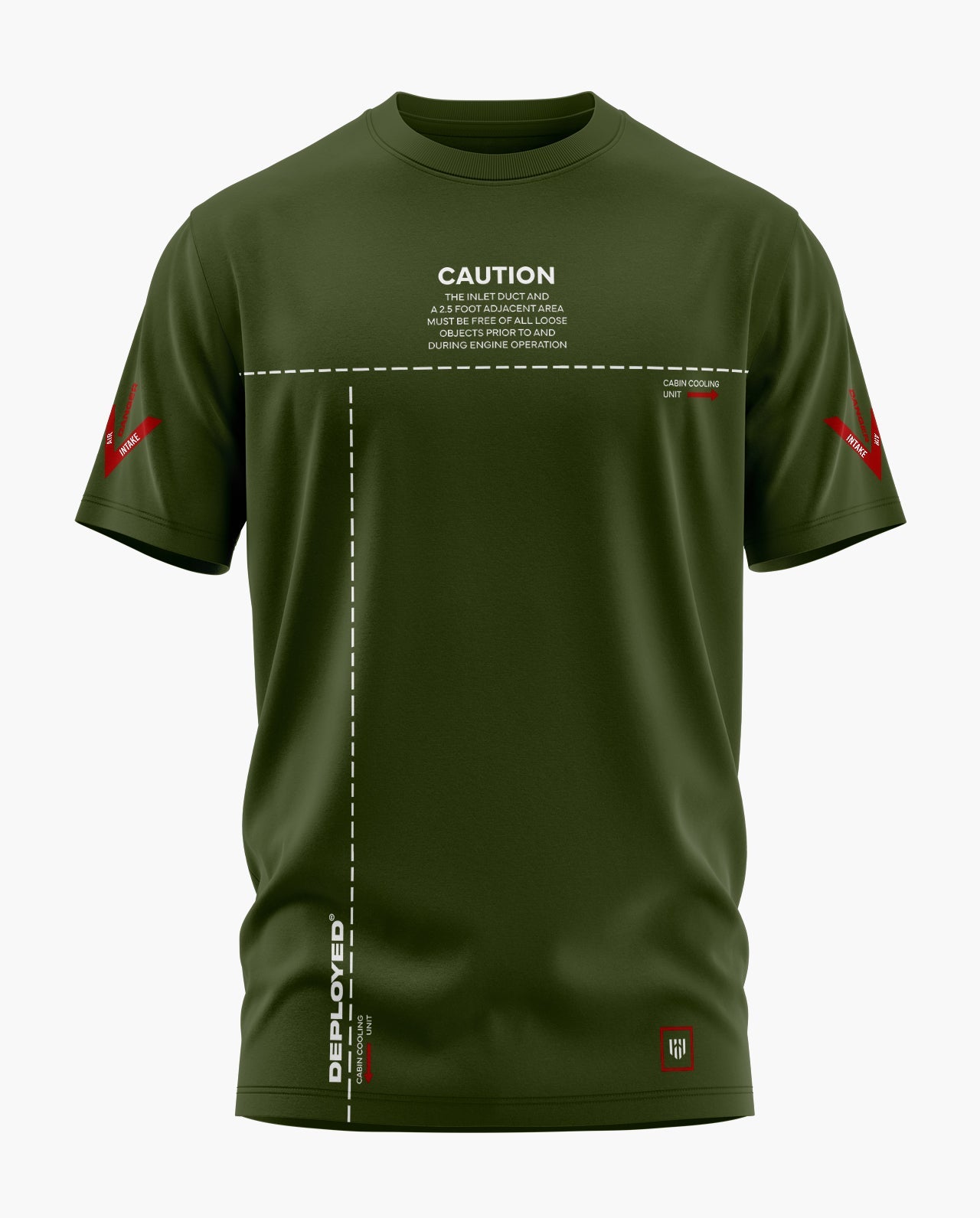 Caution Jet Intake Signature LuxeSoft Cotton T-Shirt - CS