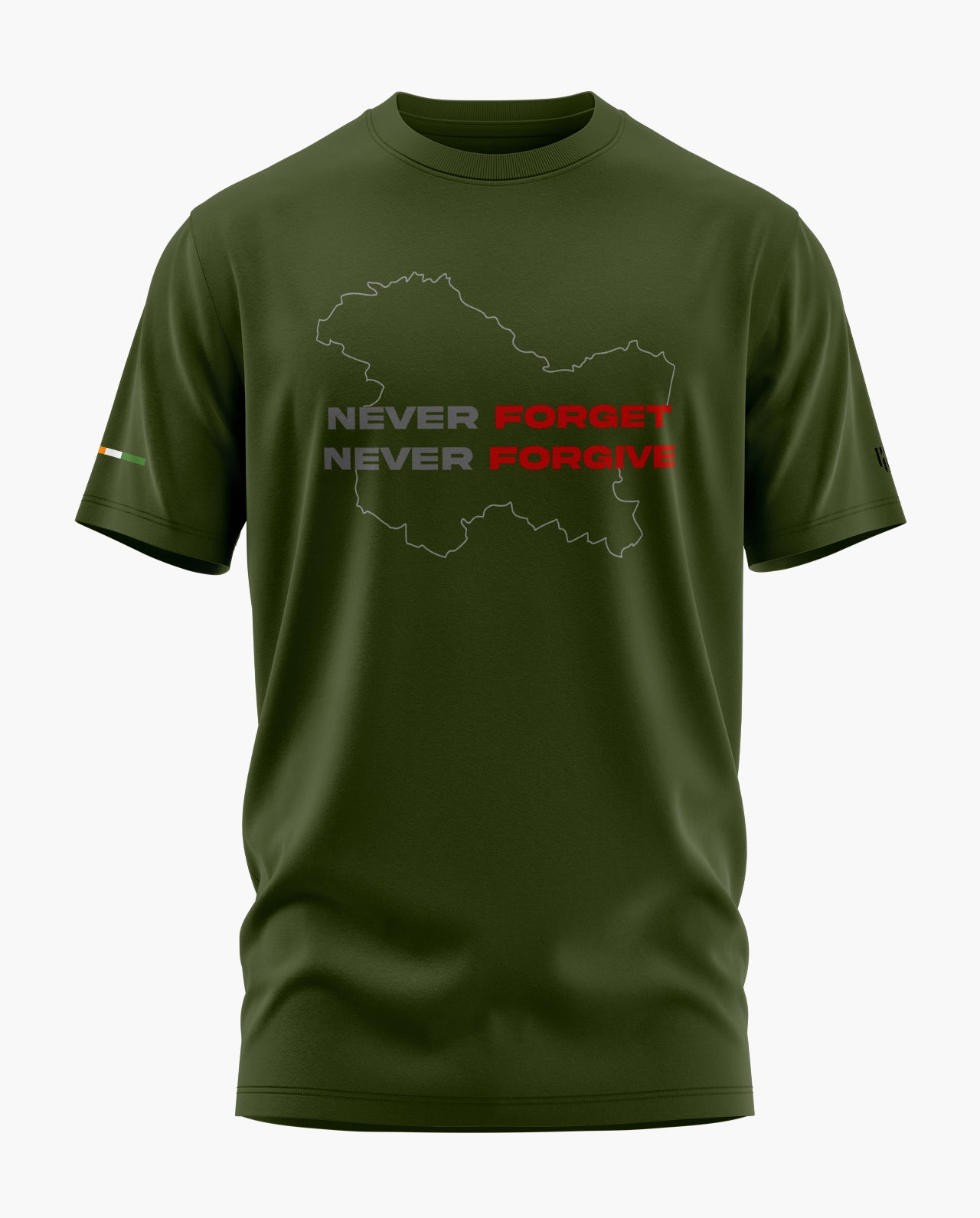 Never Forget Never Forgive Op Sindoor Signature LuxeSoft Cotton T-Shirt