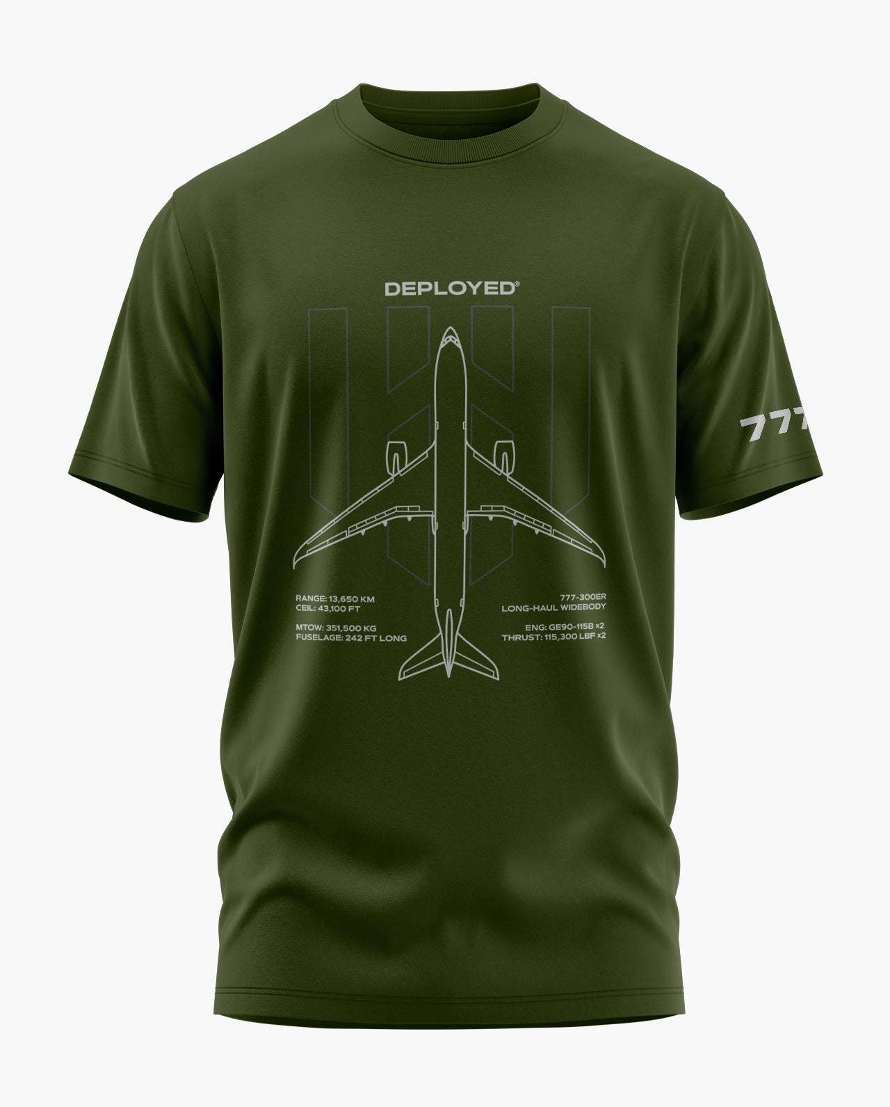 777 Deployed Signature LuxeSoft Cotton T-Shirt