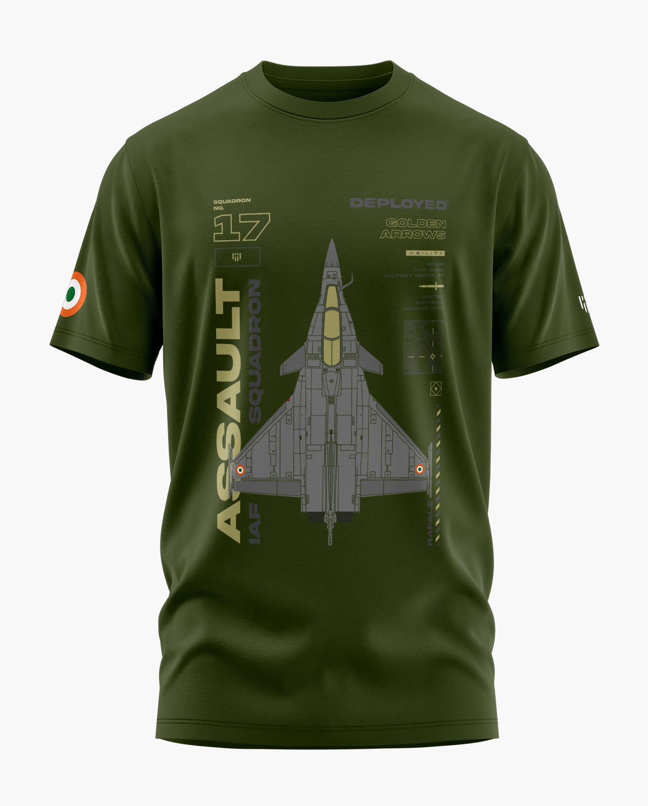 Sqdn. 17 the Rafale Signature LuxeSoft Cotton T-Shirt