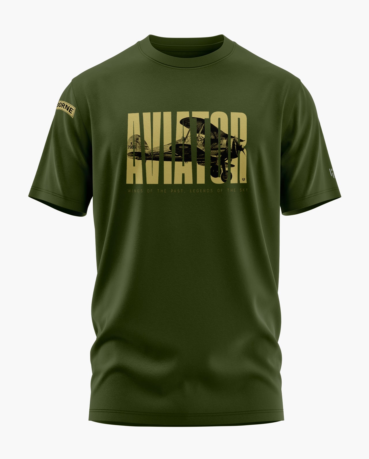 AIRBORNE AVIATOR Signature Luxesoft Cotton T-SHIRT