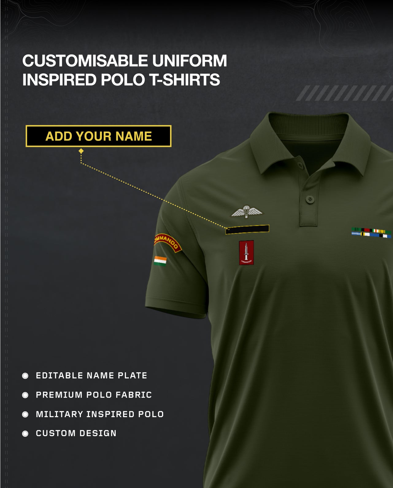 Para Commando Custom Uniform Polo T-Shirt