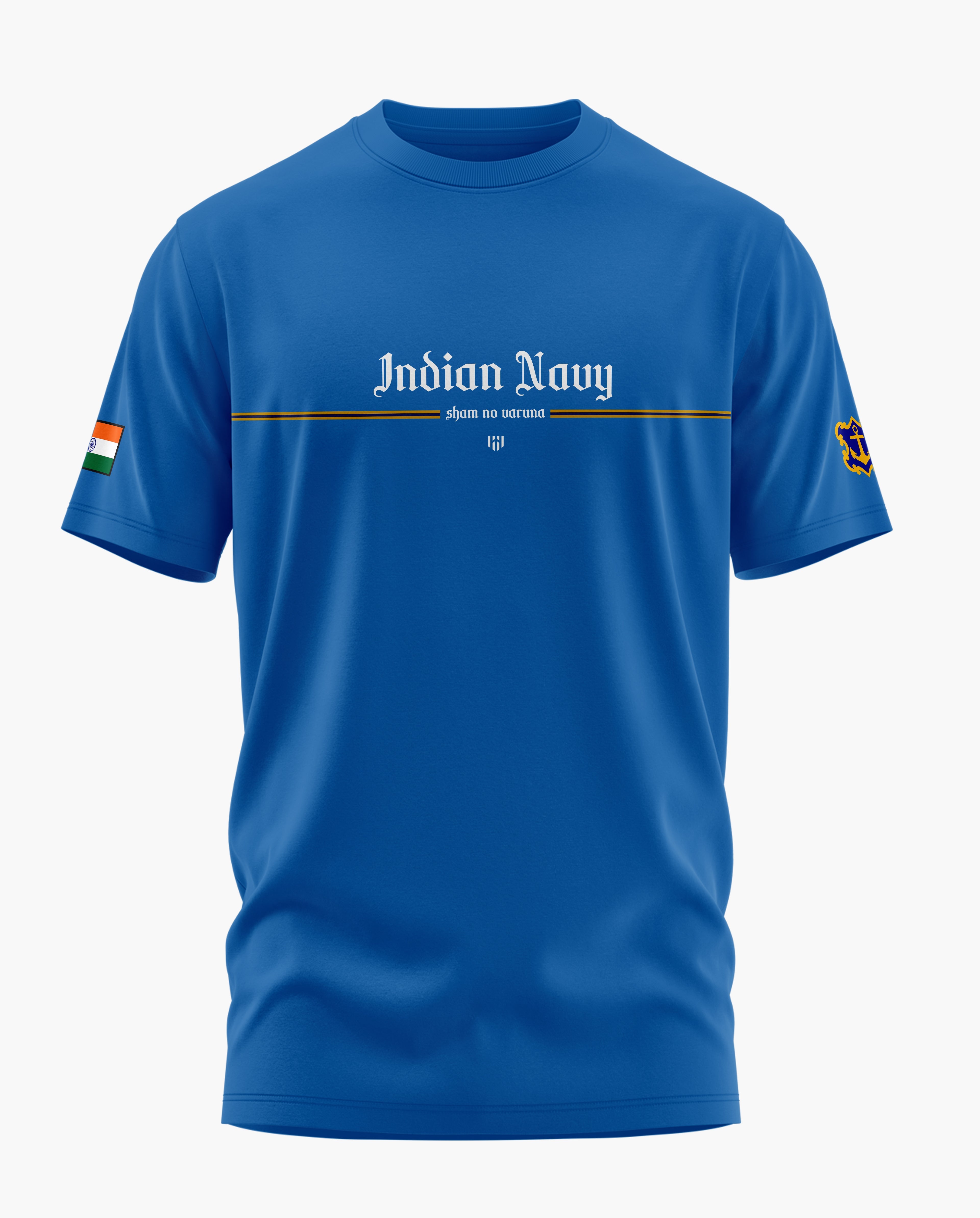 Vintage Indian Navy Signature LuxeSoft Cotton T-Shirt - CS