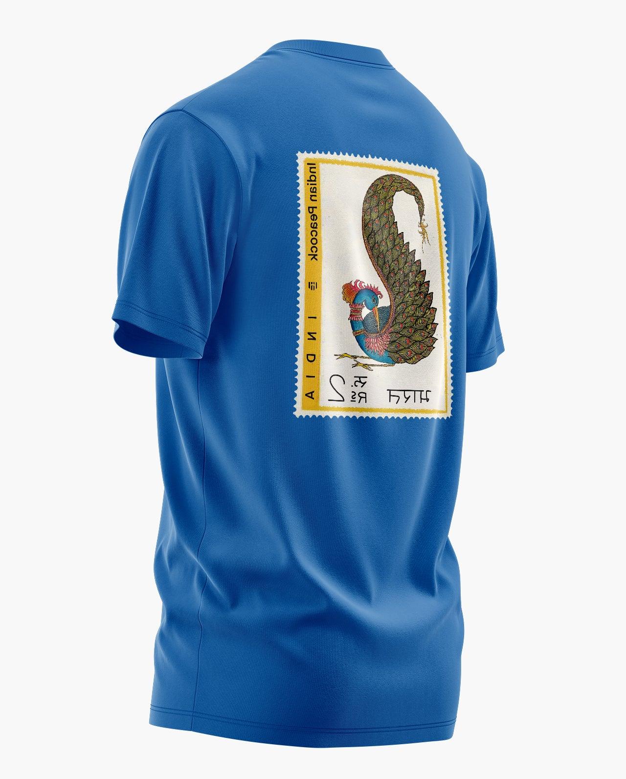 Peacock Postal Stamp T-Shirt - Aero Armour