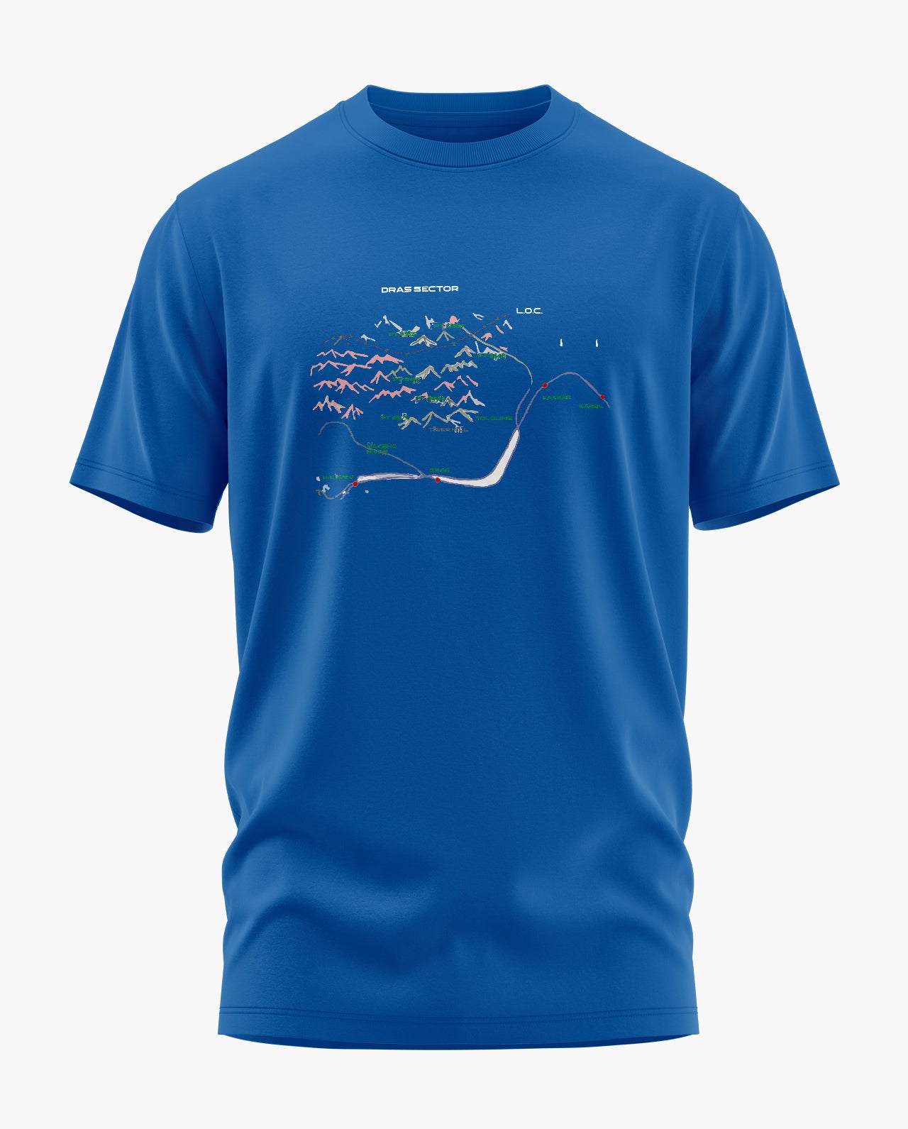 Drass Sector Map Signature LuxeSoft Cotton T-Shirt