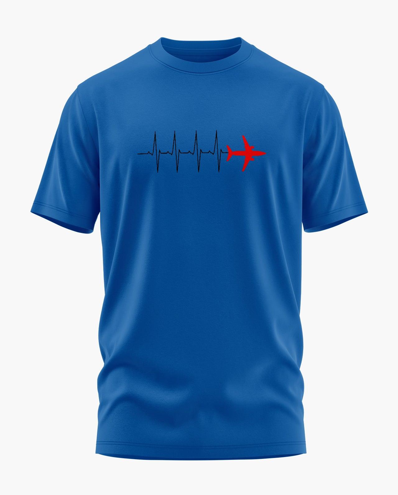 Heartbeat Pilot Signature LuxeSoft Cotton T-Shirt - CS
