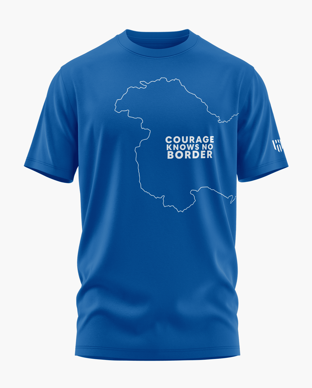 Courage knows no border text T-Shirt - Aero Armour