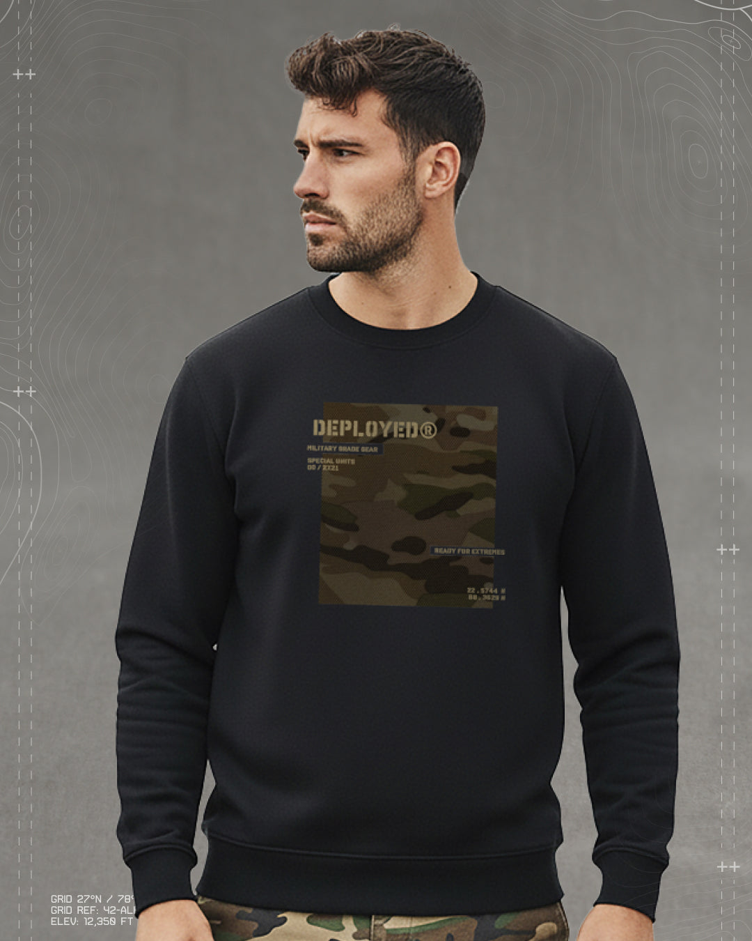 SR Camo 016 Lightweight Premium Sweatshirt