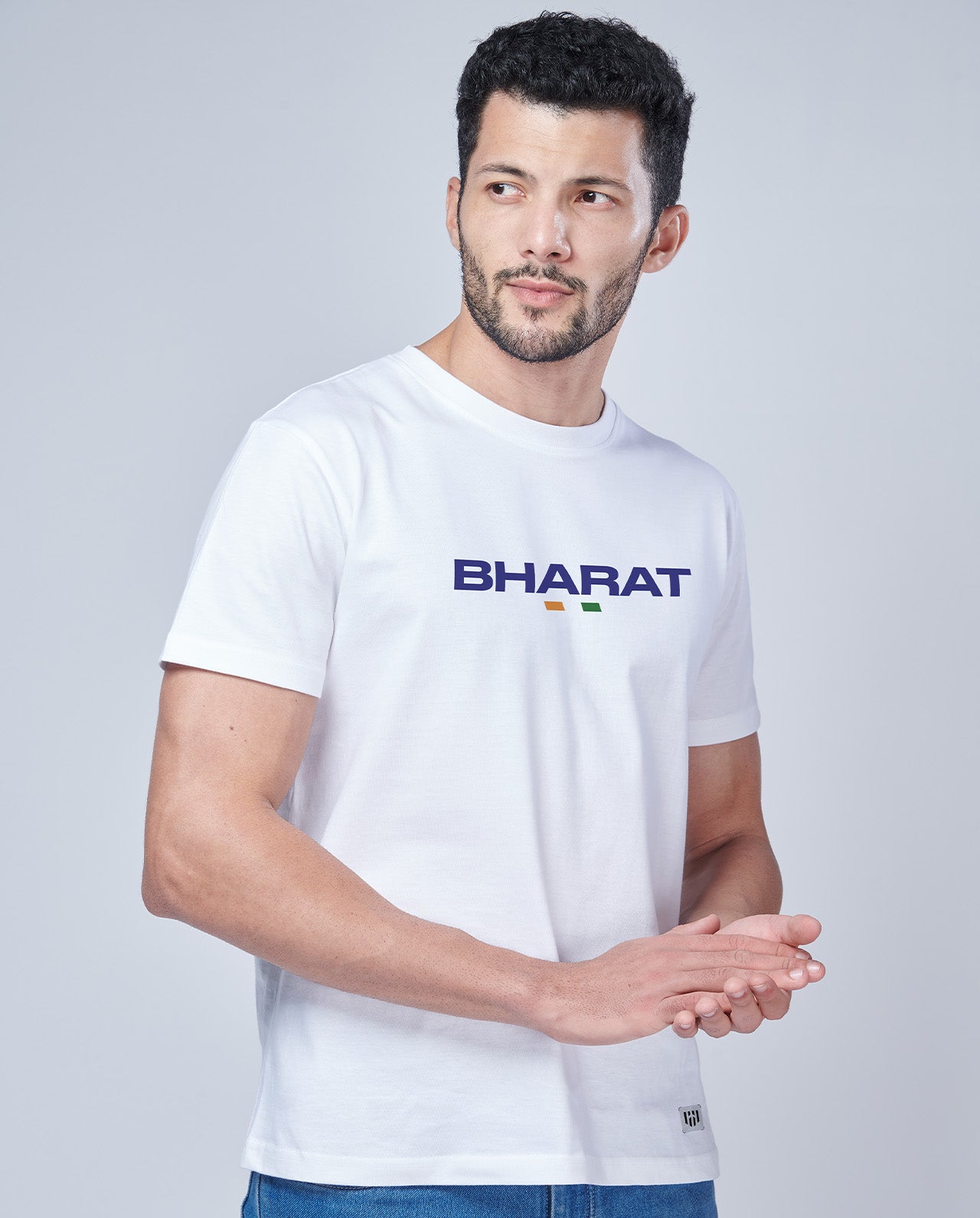 Bharat Tricolour Signature LuxeSoft Cotton T-Shirt