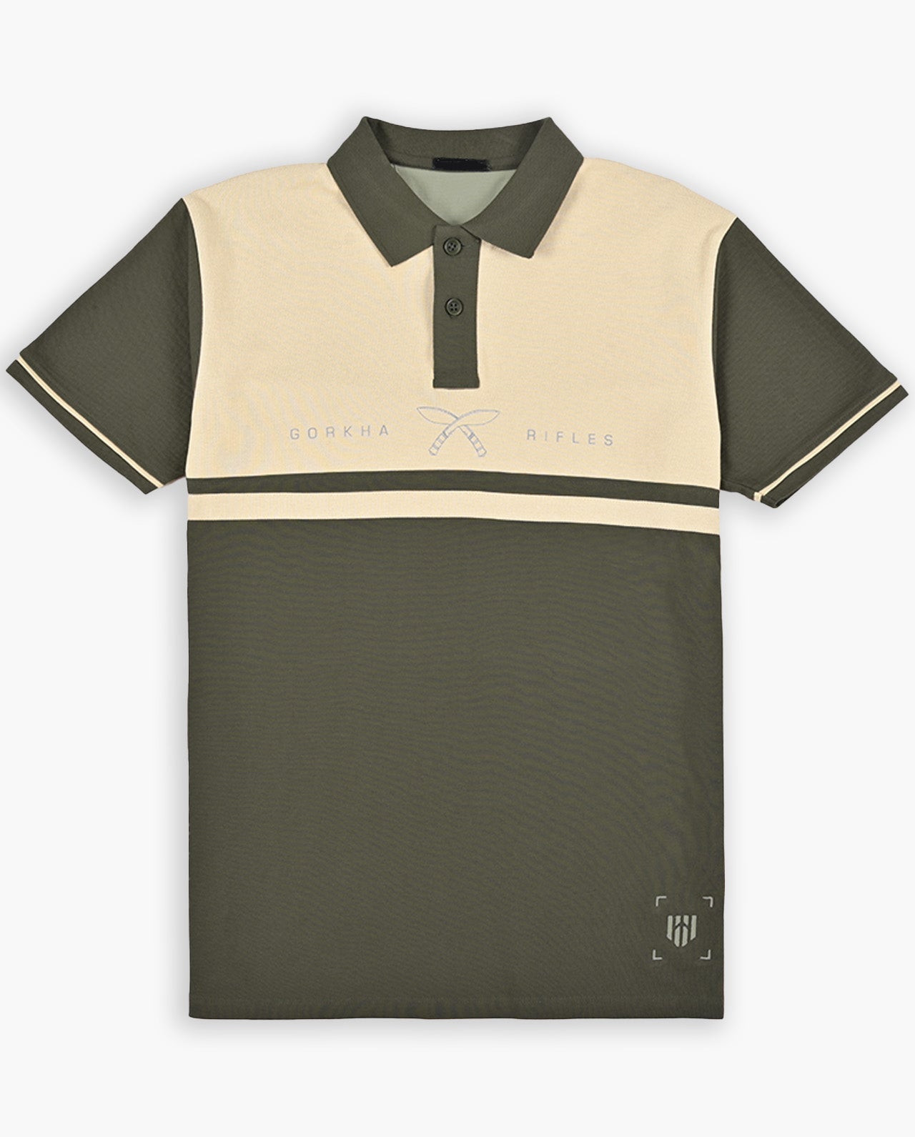 Gorkha Stripe Retro Polo T-Shirt - Aero Armour
