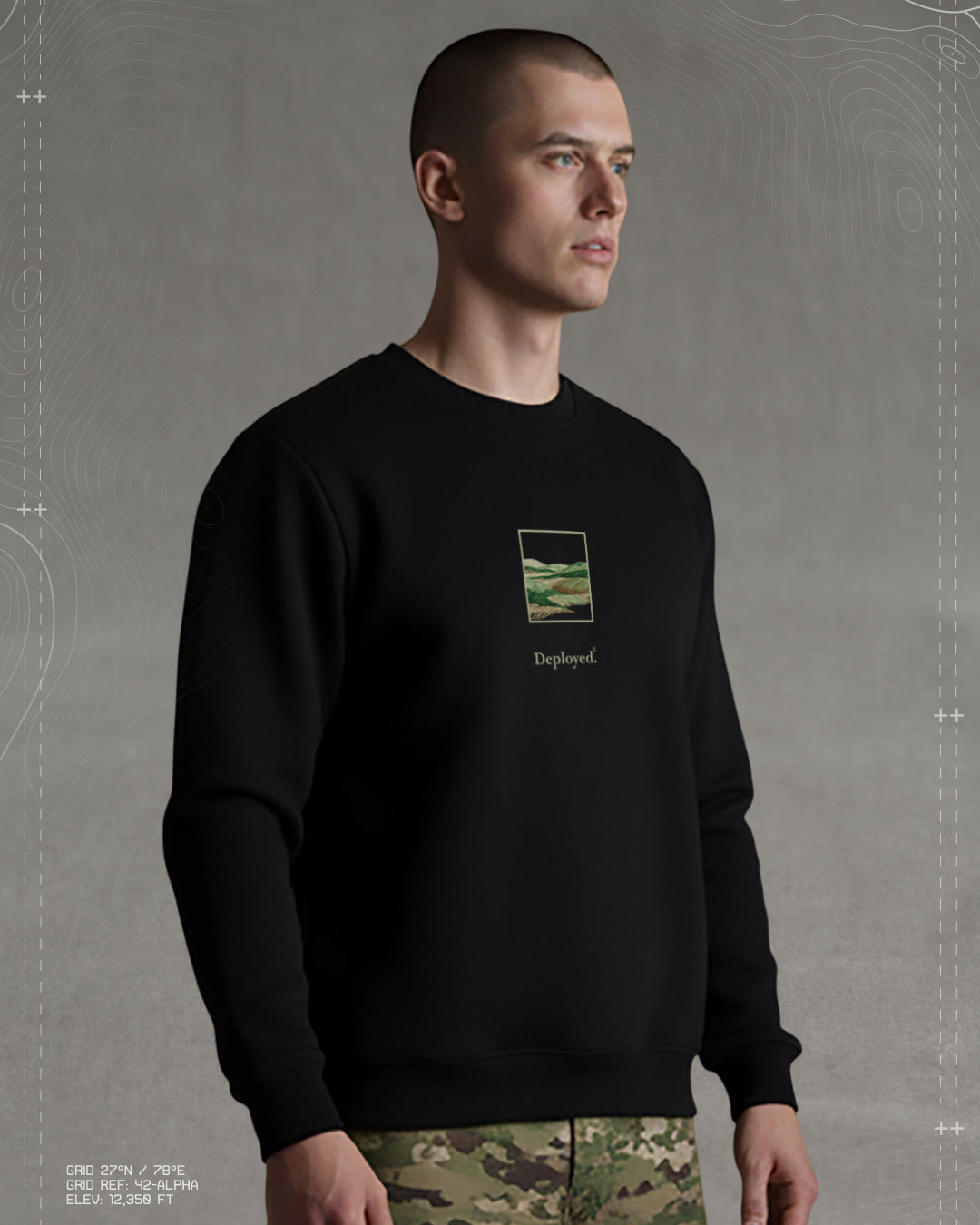 Waves Of Land Lightweight Premium Sweatshirt