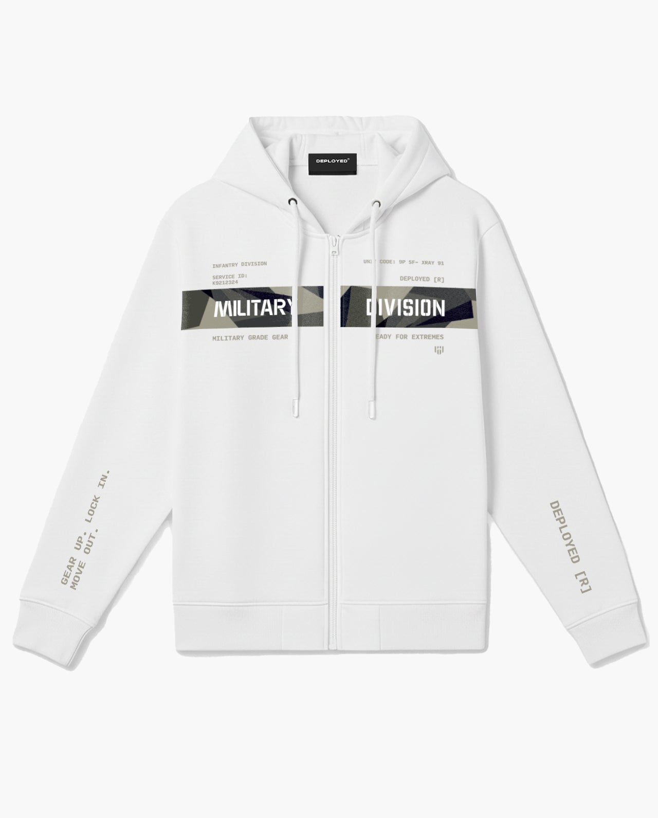 Military Division Zipper Hoodie