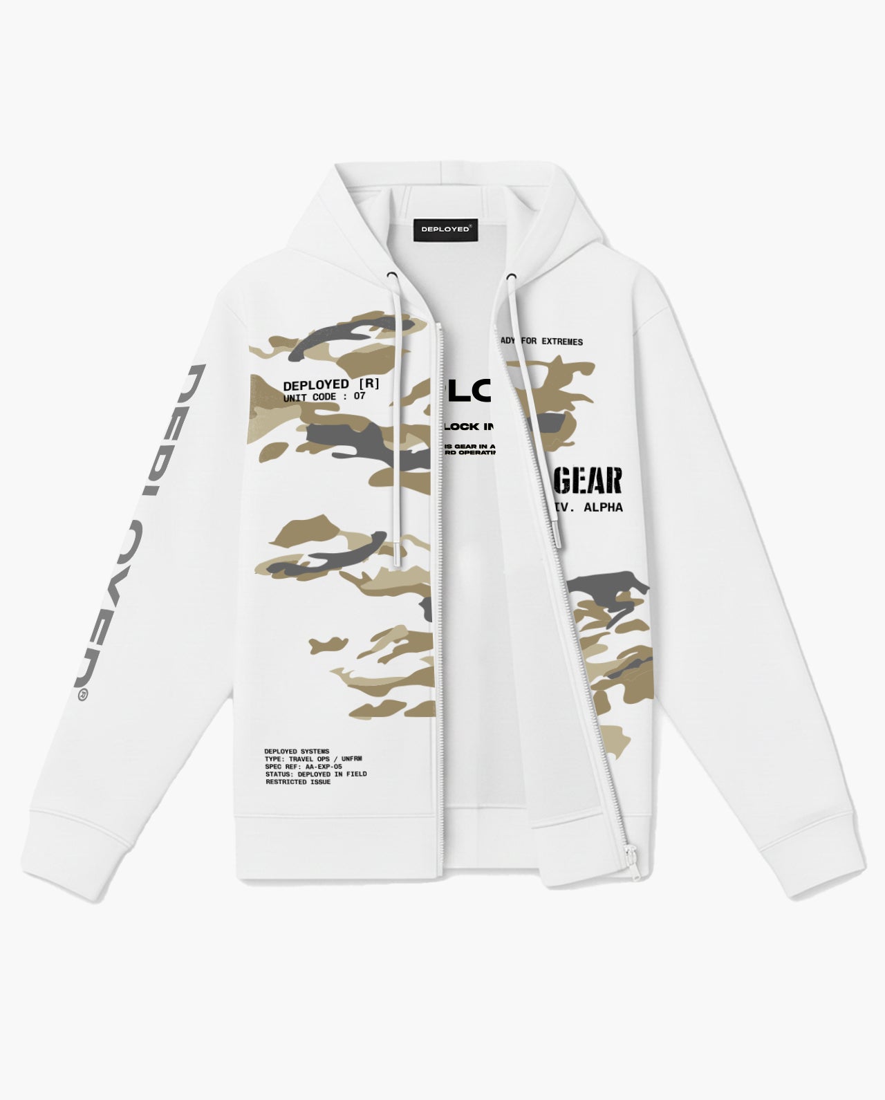 Field Gear Zipper Hoodie