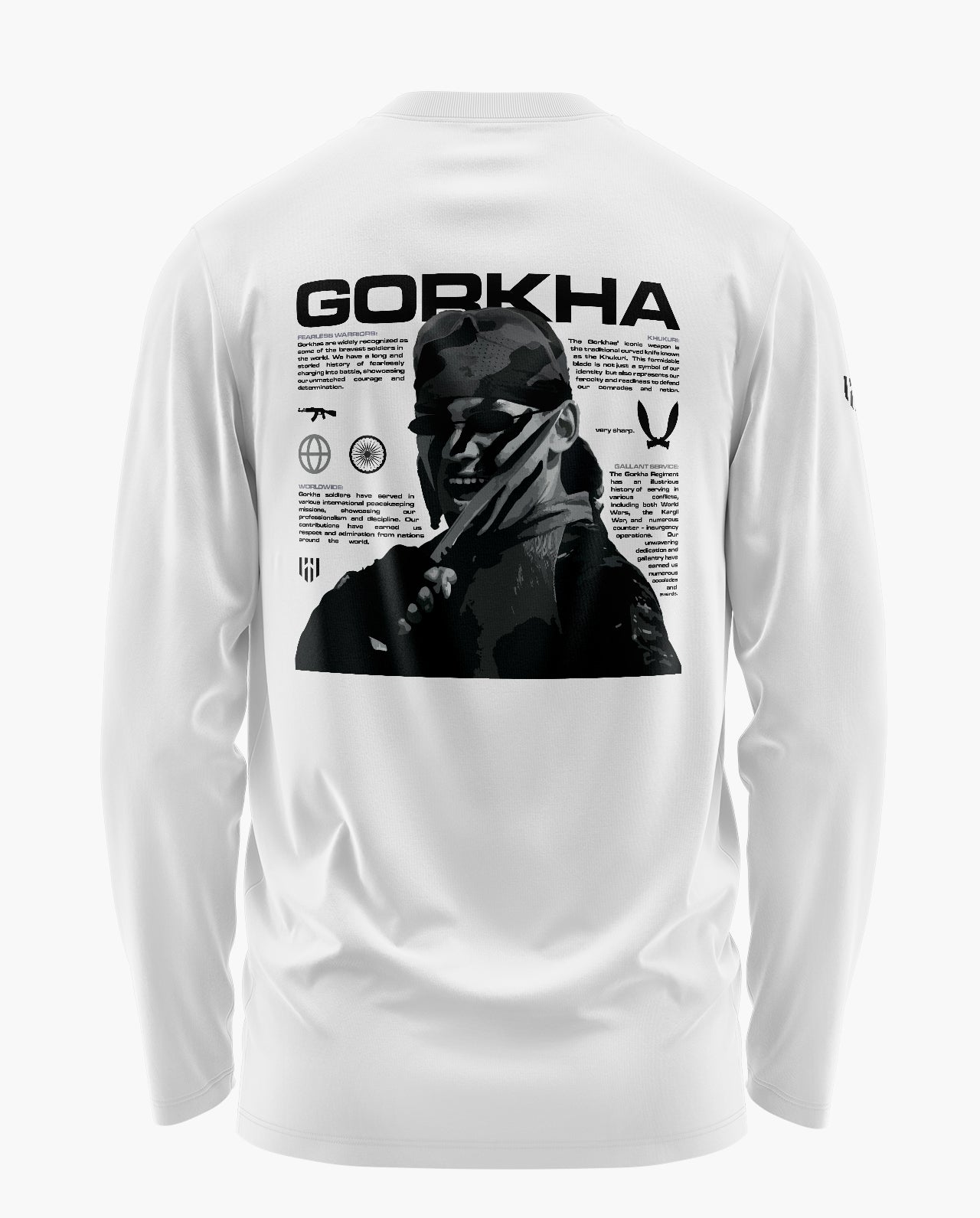 The Gorkha Signature Luxesoft Cotton Full Sleeve T-Shirt