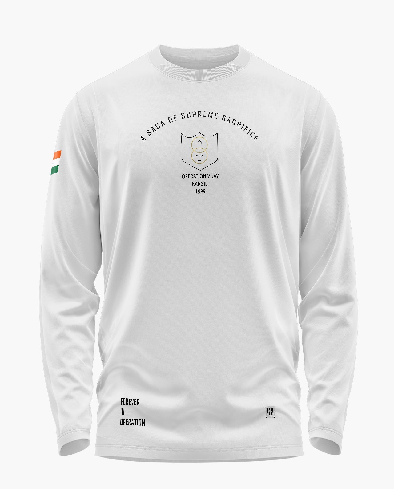 Kargil Homage Signature Luxesoft Cotton Full Sleeve T-Shirt - CS