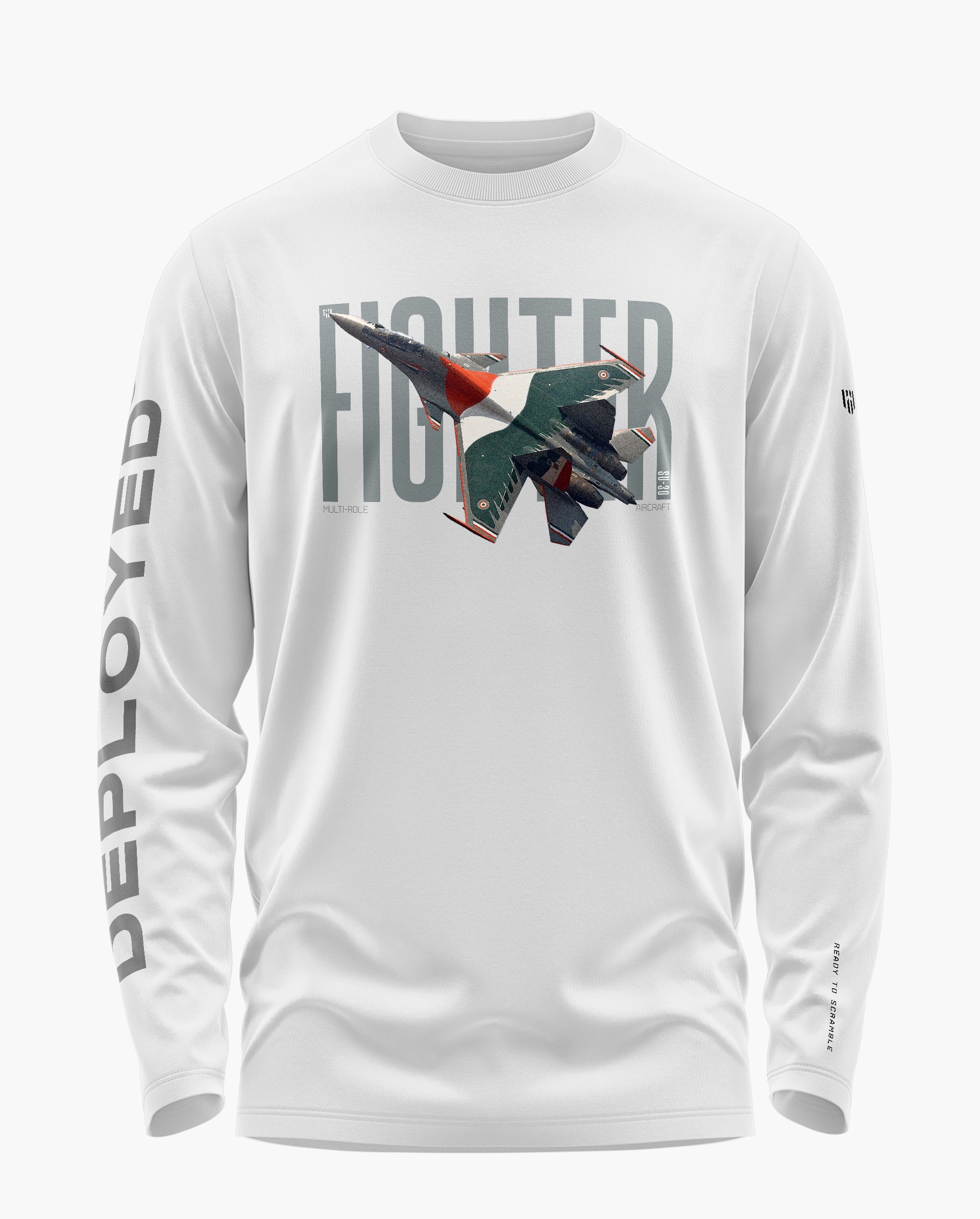 Fighter Jet Signature Luxesoft Cotton Full Sleeve T-Shirt - CS
