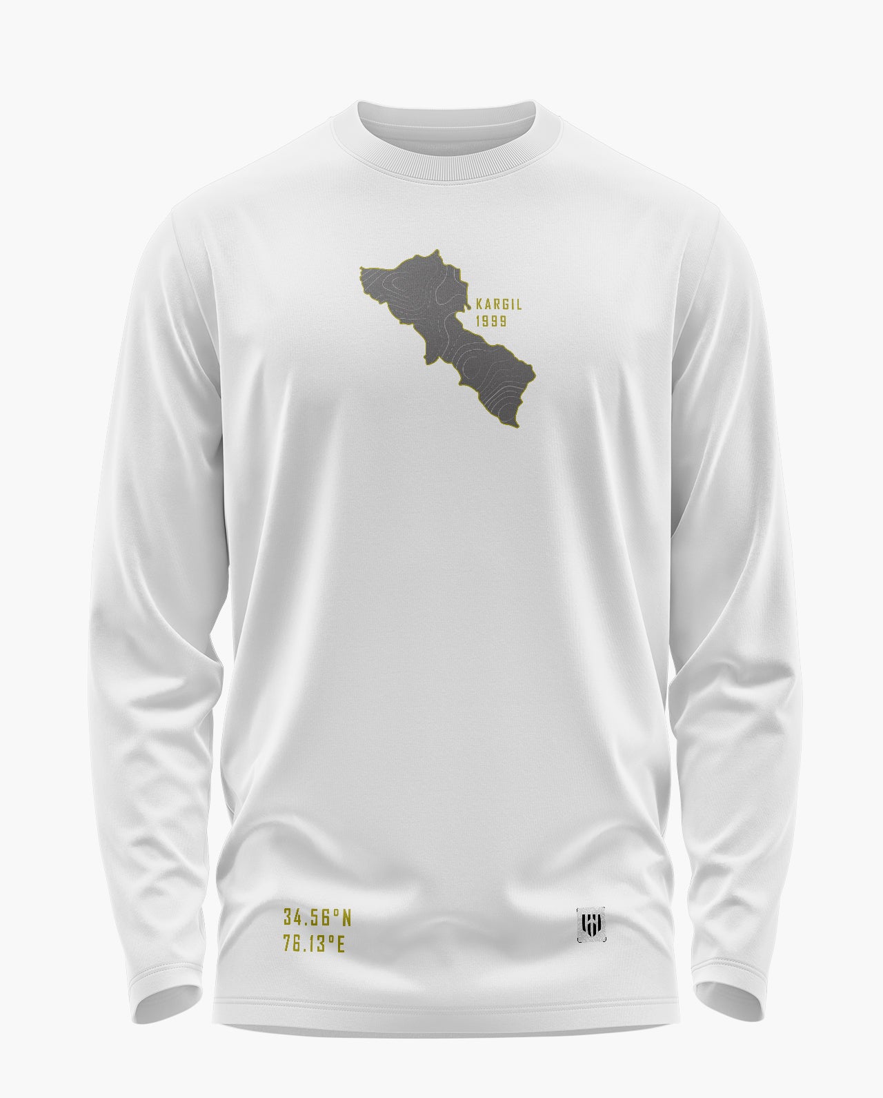 Map Of Valor Kargil Edition Signature Luxesoft Cotton Full Sleeve T-Shirt