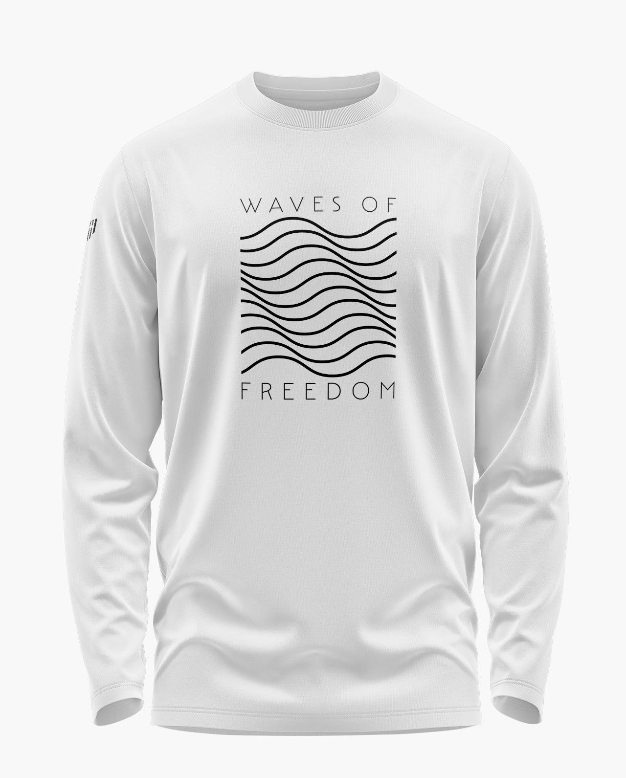 Waves Of Freedom Signature Luxesoft Cotton Full Sleeve T-Shirt - CS