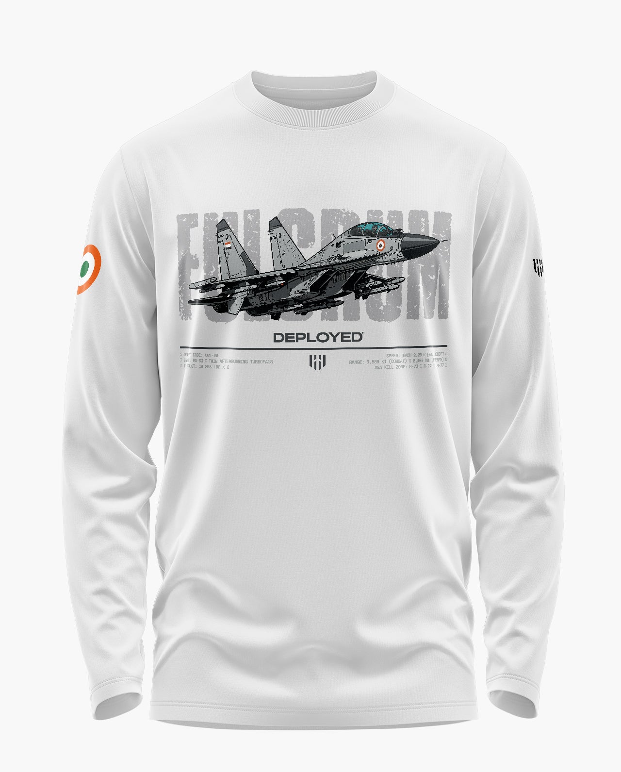 Fighting Fulcrum Signature Luxesoft Cotton Full Sleeve T-Shirt