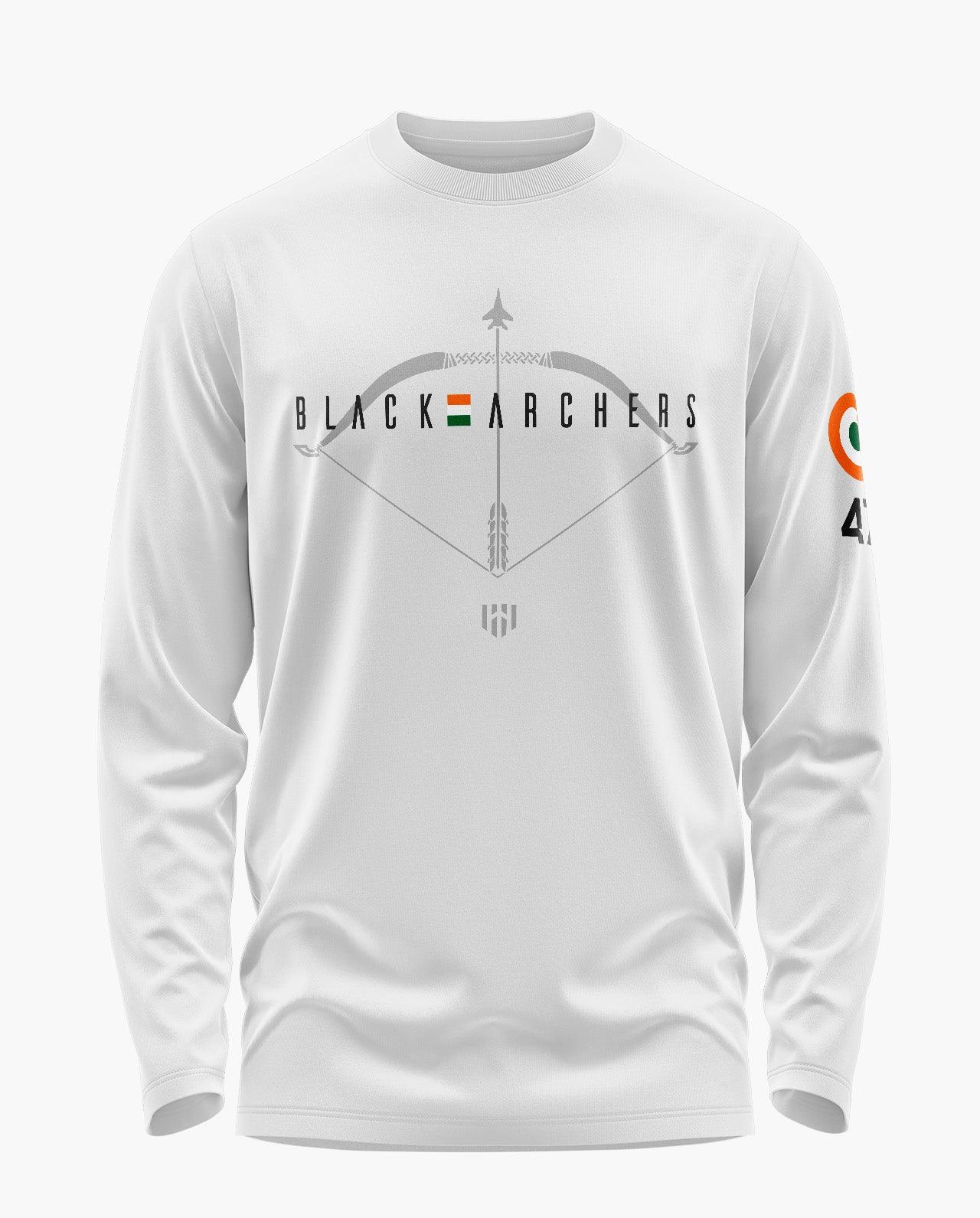 Black Archers Signature Luxesoft Cotton Full Sleeve T-Shirt - CS