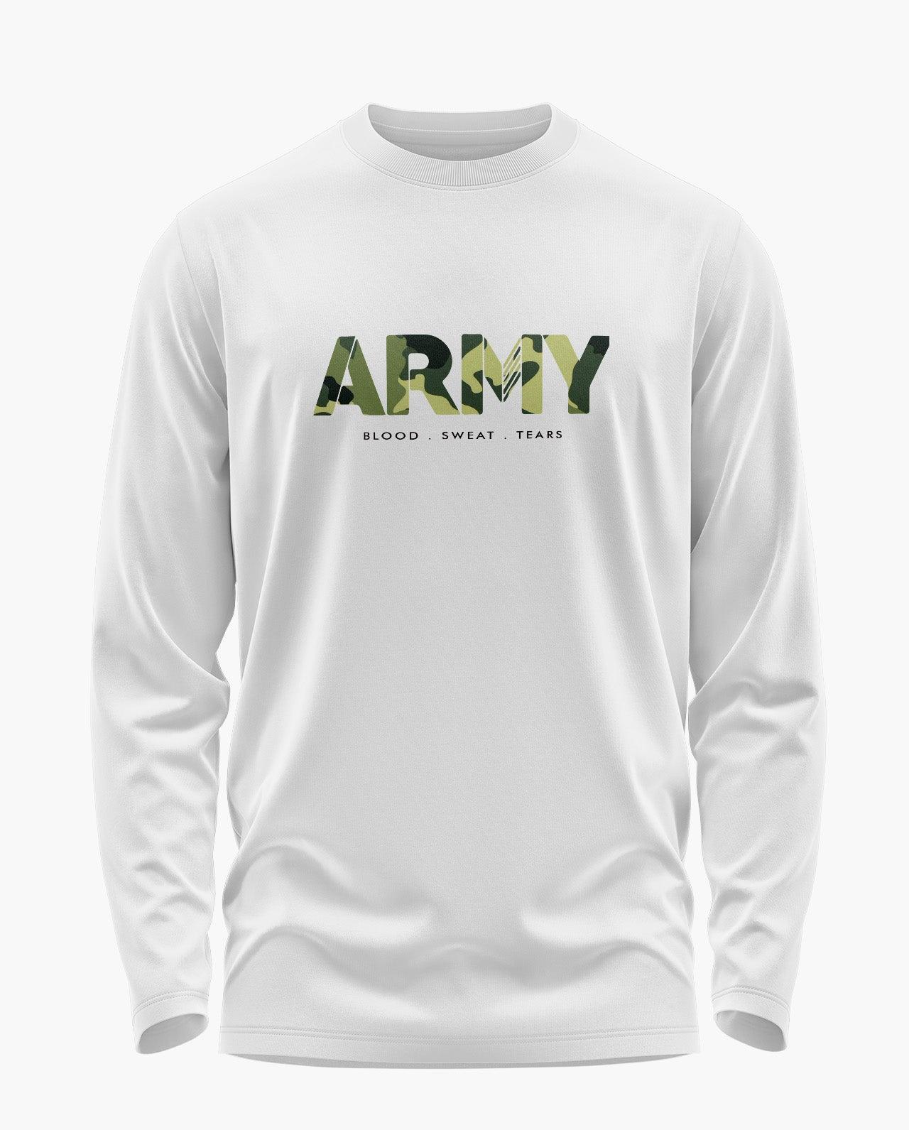 Army Camo Signature Luxesoft Cotton Full Sleeve T-Shirt - CS