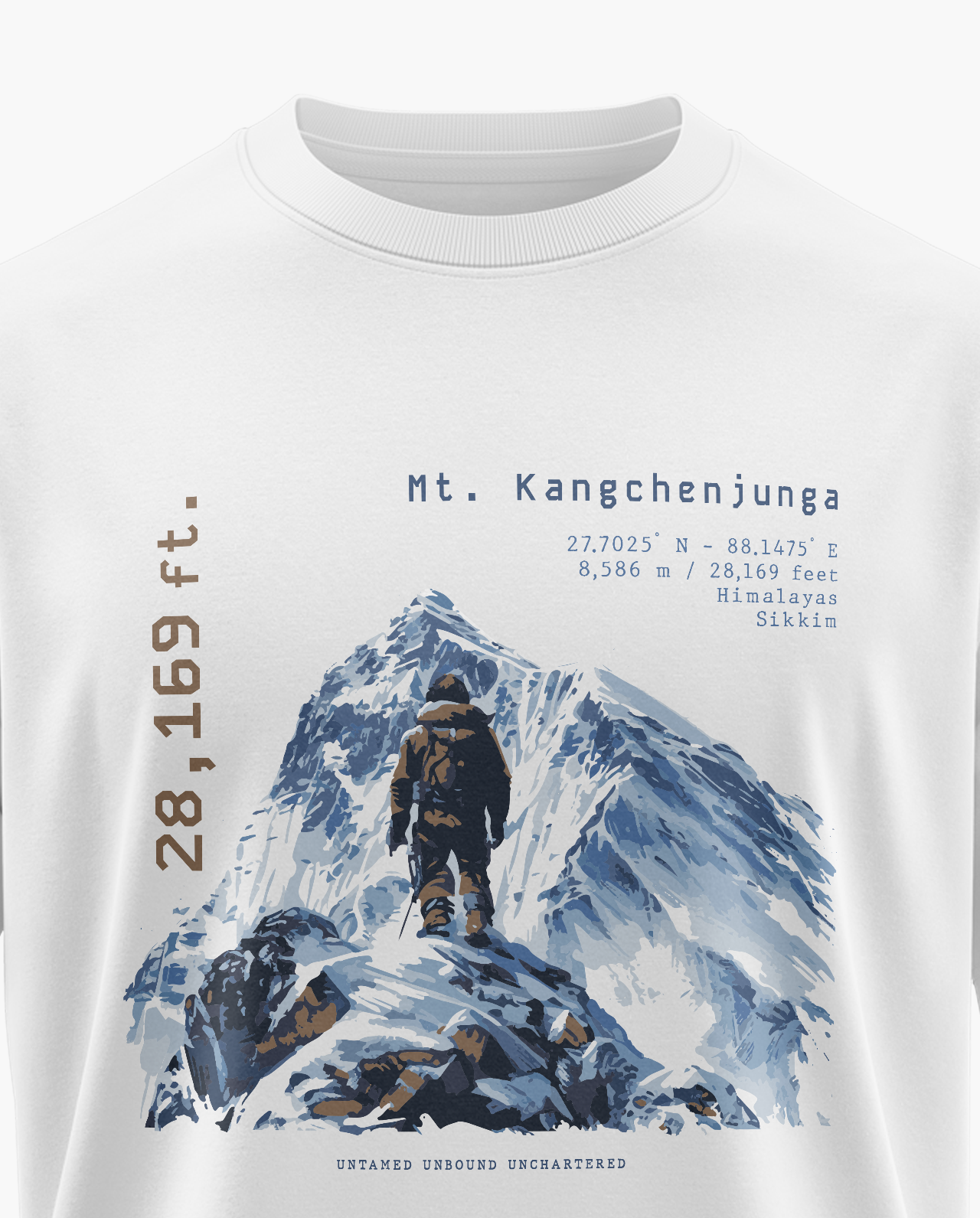 Kangchenjunga Scale Signature LuxeSoft Cotton T-Shirt