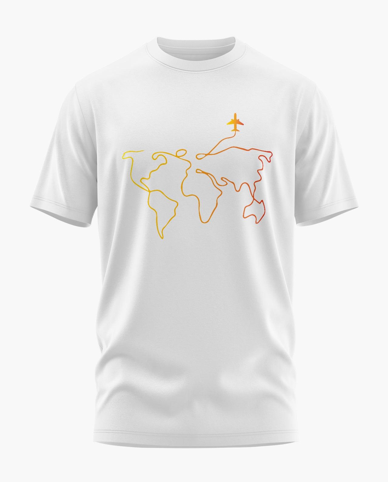 Travelling Around The Earth Signature LuxeSoft Cotton T-Shirt - CS