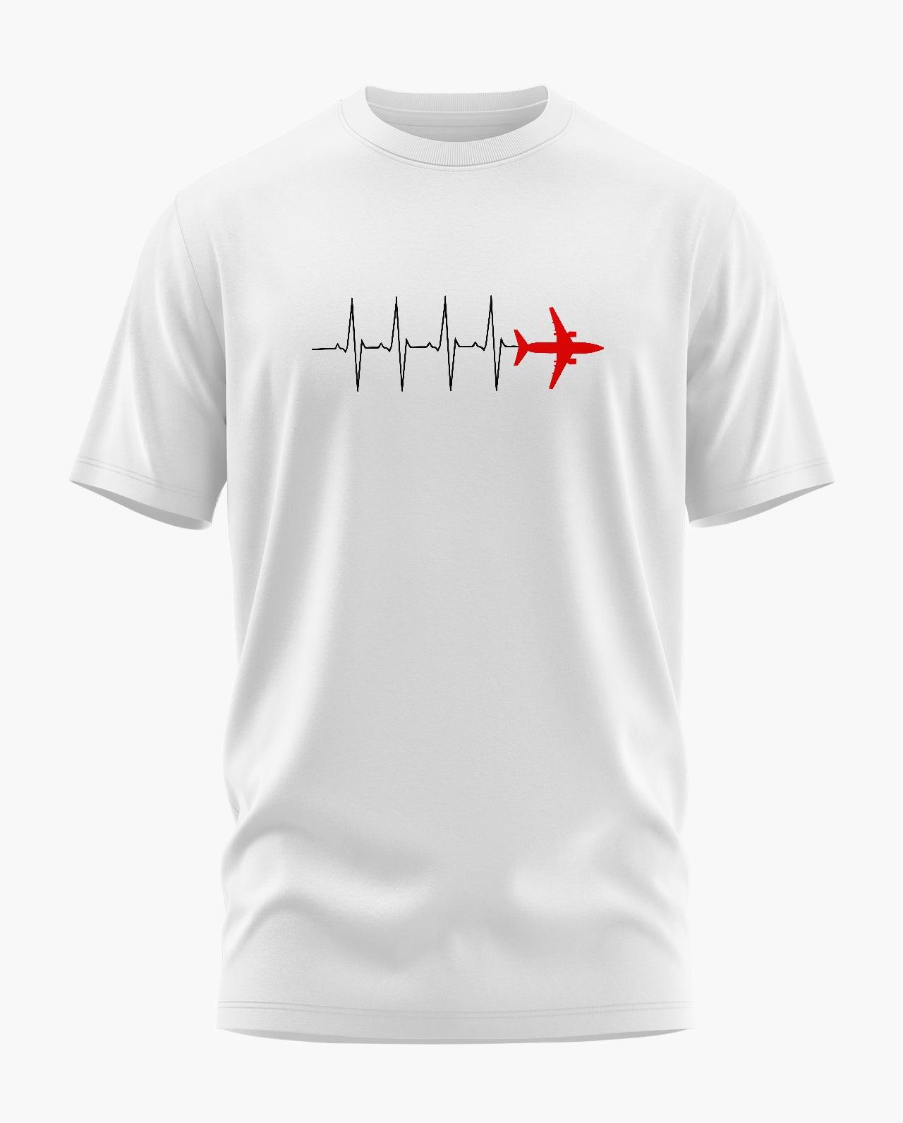 Heartbeat Pilot Signature LuxeSoft Cotton T-Shirt - CS