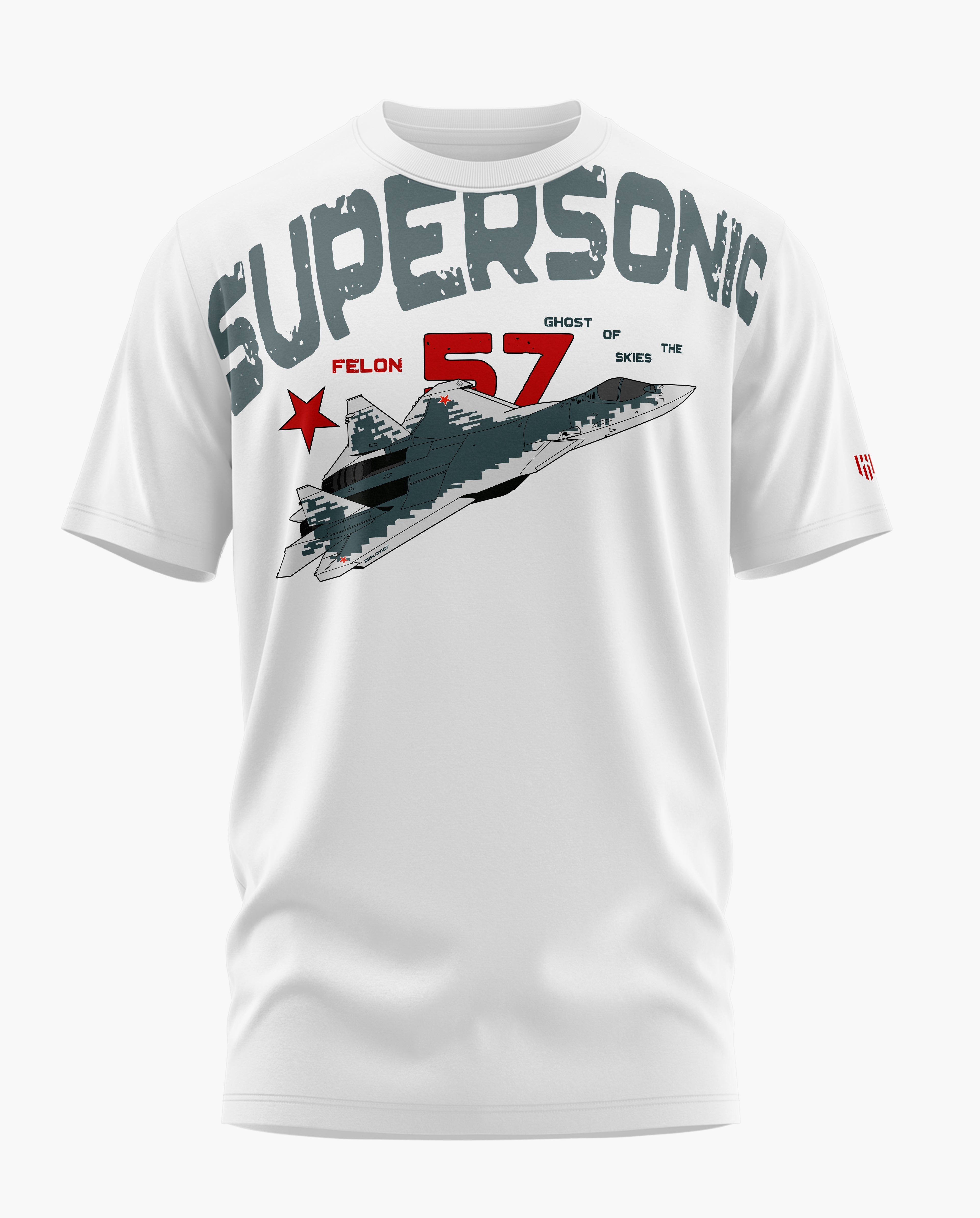 SU-57 Supersonic Signature LuxeSoft Cotton T-Shirt - CS