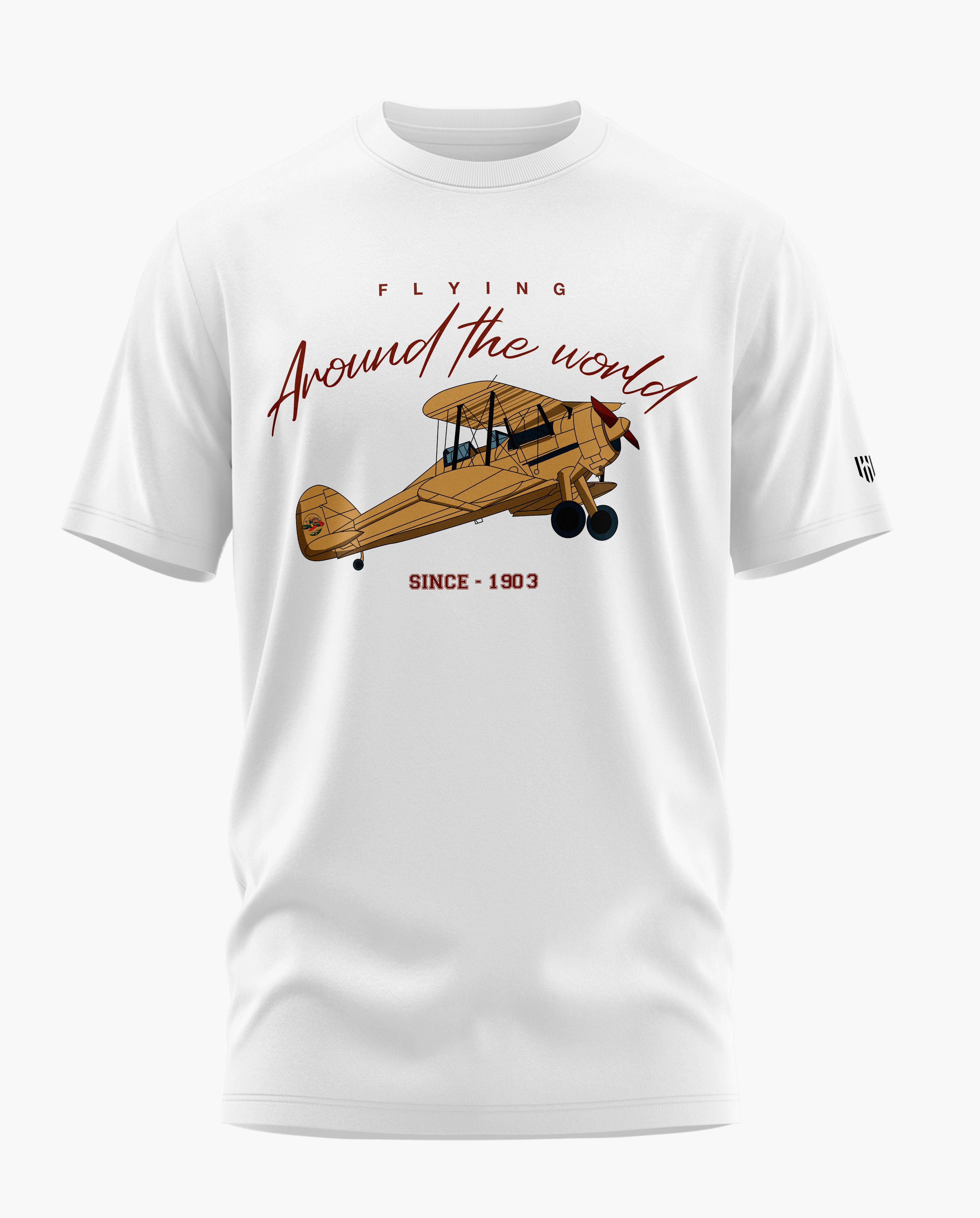 Flying Around the World Signature LuxeSoft Cotton T-Shirt
