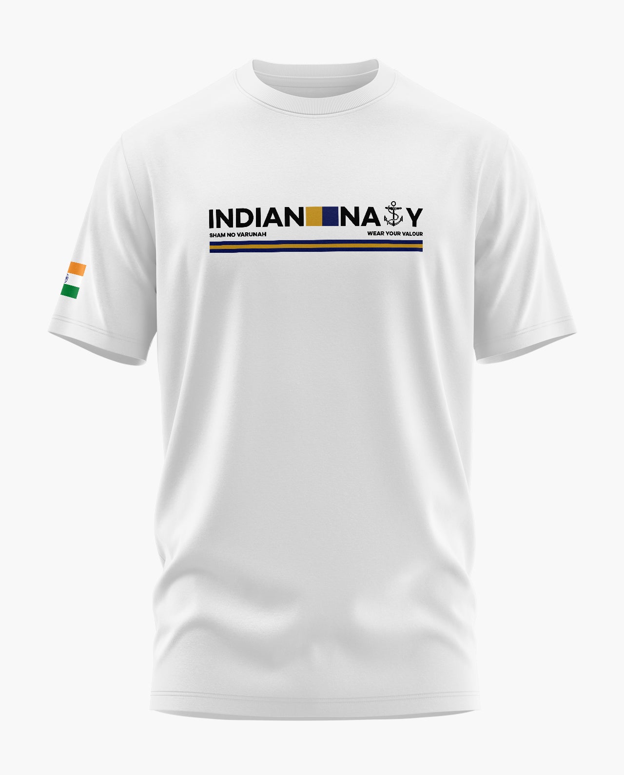 Indian Navy Admiral Signature LuxeSoft Cotton T-Shirt