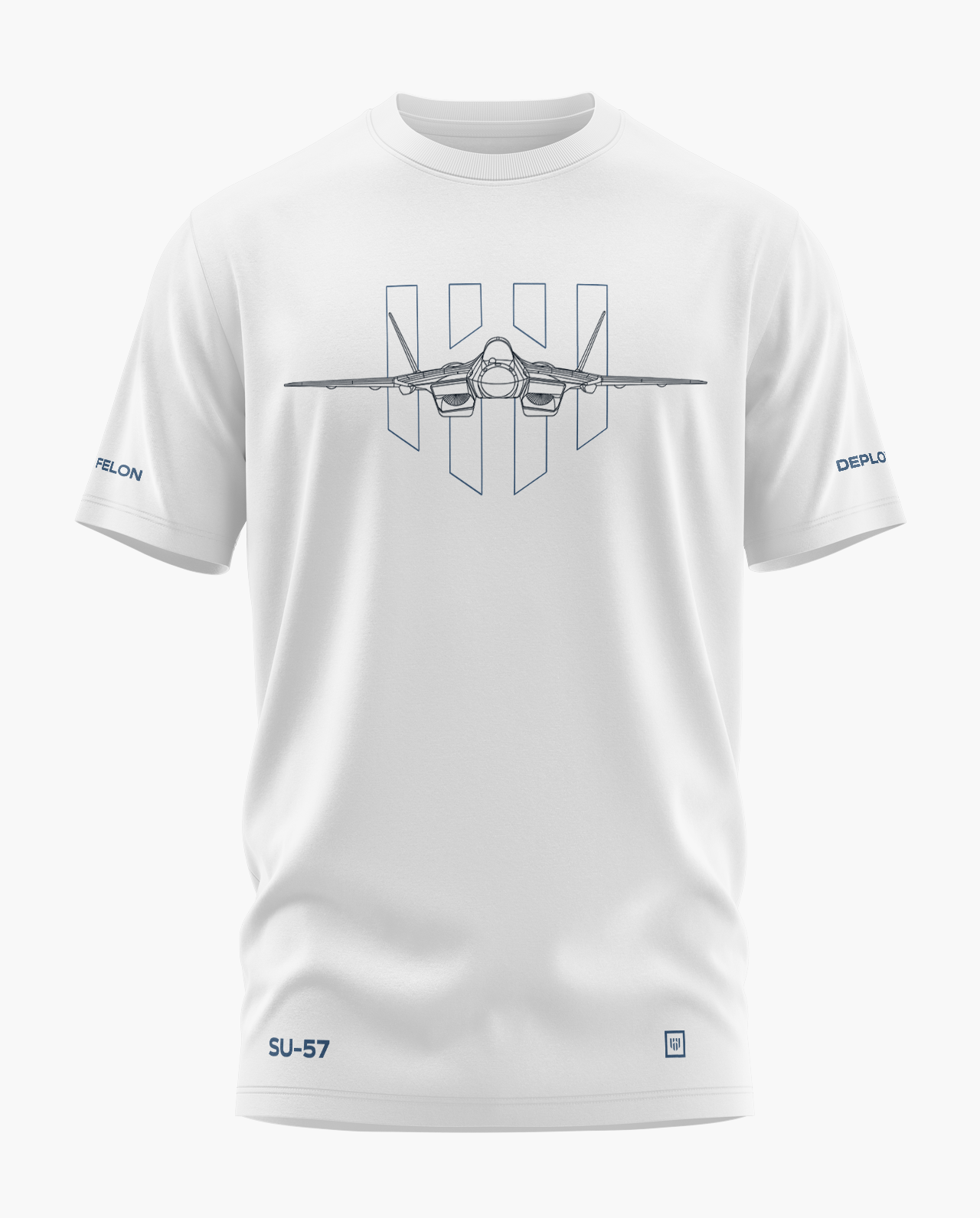 SU-57 Blueprint Signature LuxeSoft Cotton T-Shirt