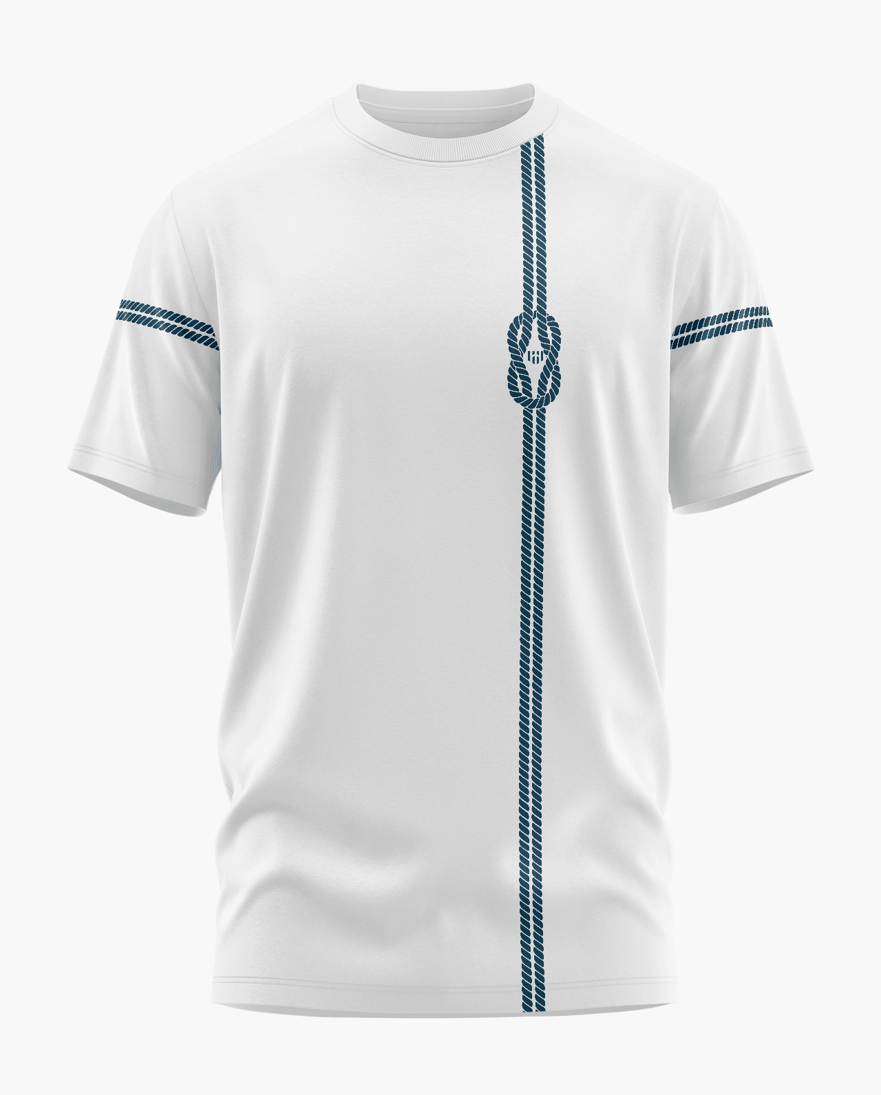 Square Knot Rope Vertical Signature LuxeSoft Cotton T-Shirt - CS