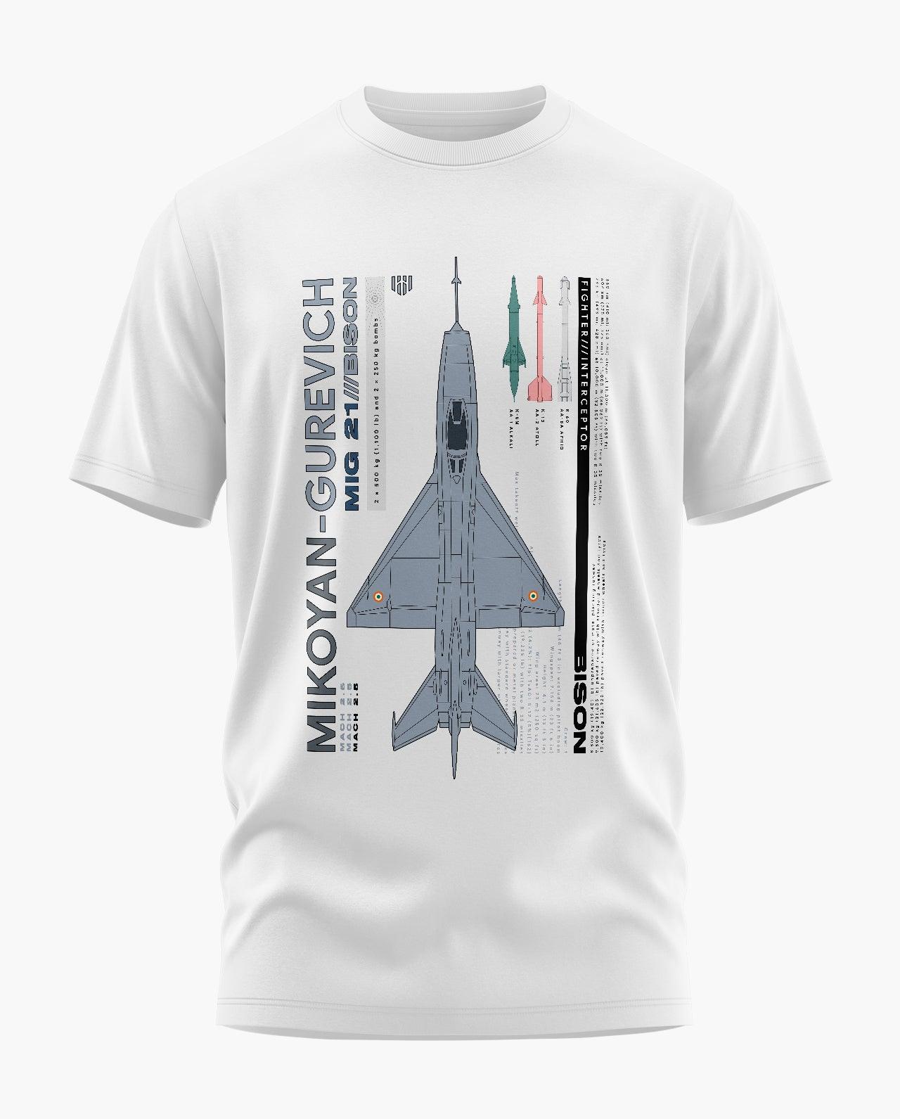 MiG-21 Bison Signature LuxeSoft Cotton T-Shirt - CS