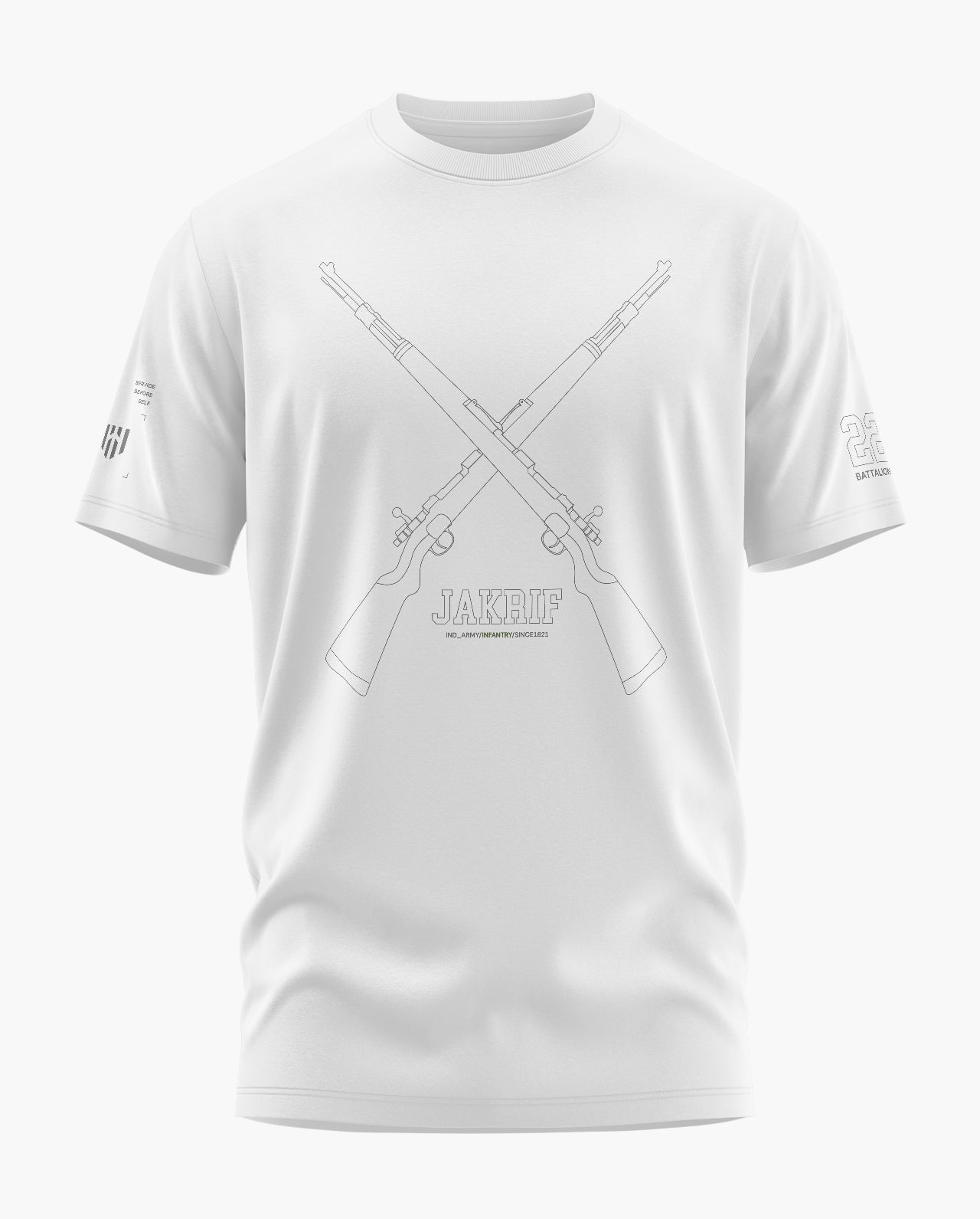 Jammu And Kashmir Rifles supremacy Signature LuxeSoft Cotton T-Shirt