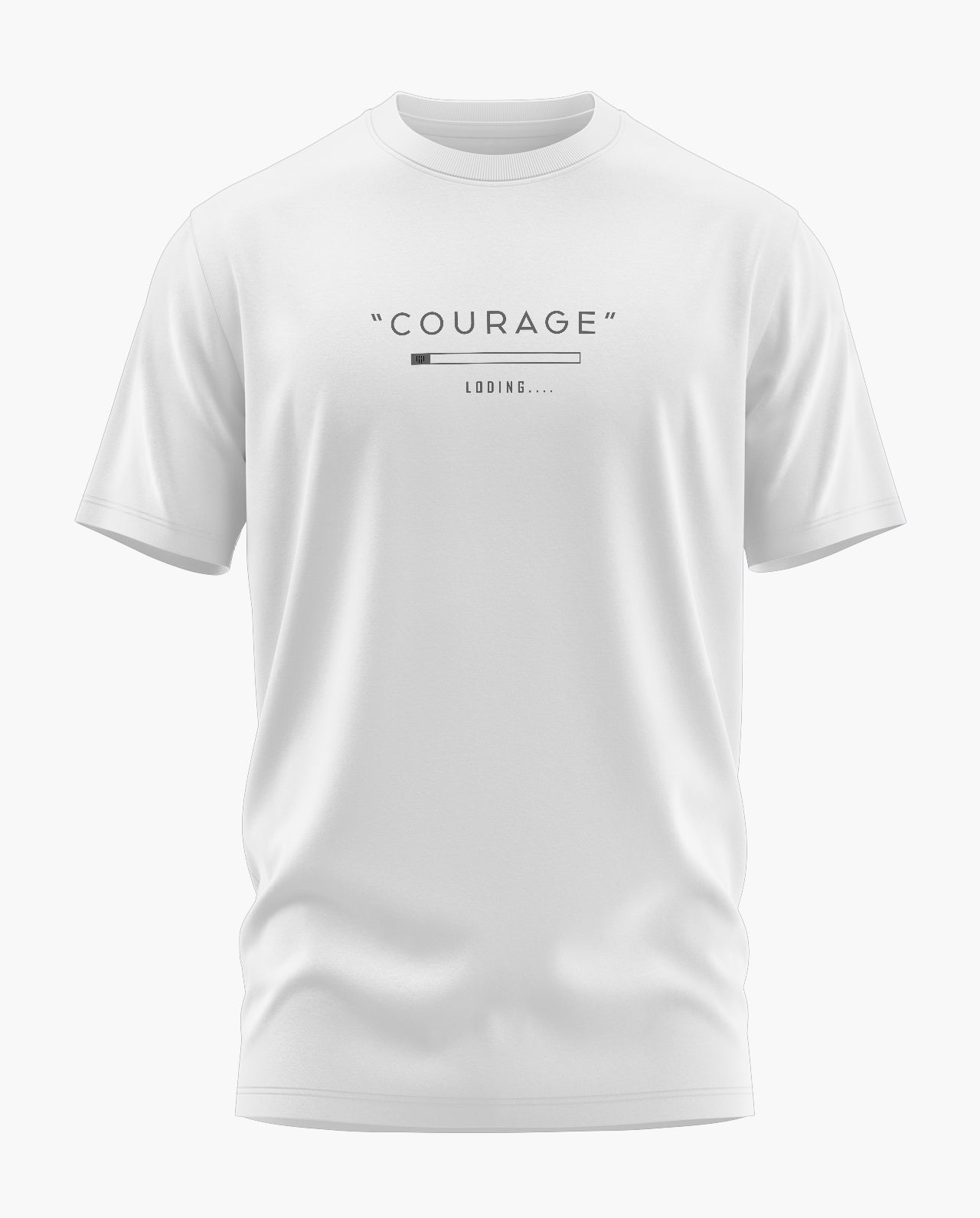 COURAGE LOADING Signature LuxeSoft Cotton T-Shirt