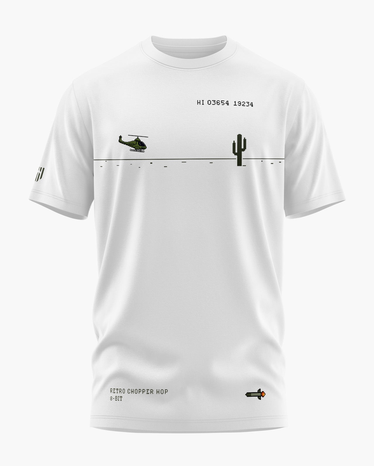 RETRO CHOPPER HOP 8-BIT Signature LuxeSoft Cotton T-Shirt - CS