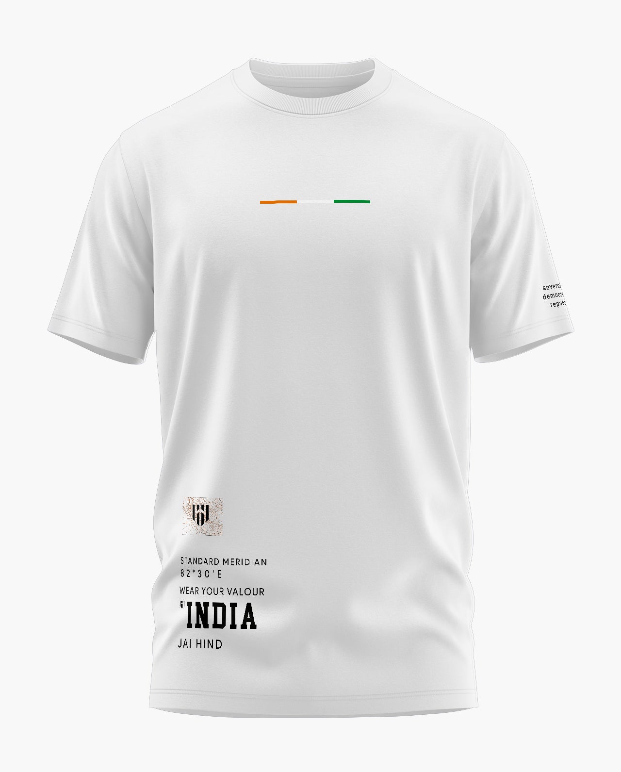 INDIA SOVEREIGN Signature LuxeSoft Cotton T-Shirt