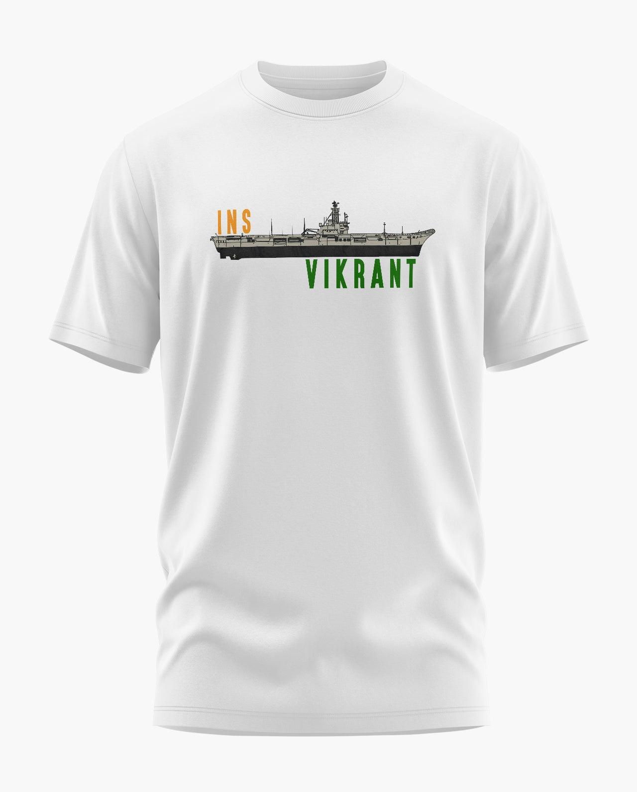INS Vikrant Recoloured Signature LuxeSoft Cotton T-Shirt - CS
