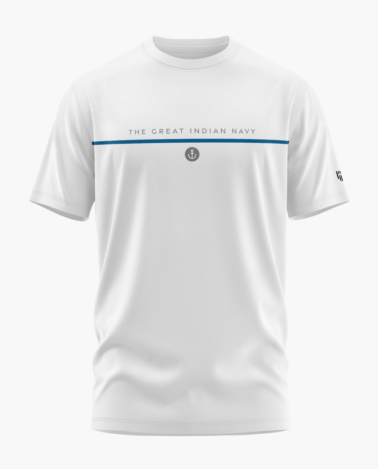 INDIAN NAVY STRIPE Signature LuxeSoft Cotton T-Shirt - CS