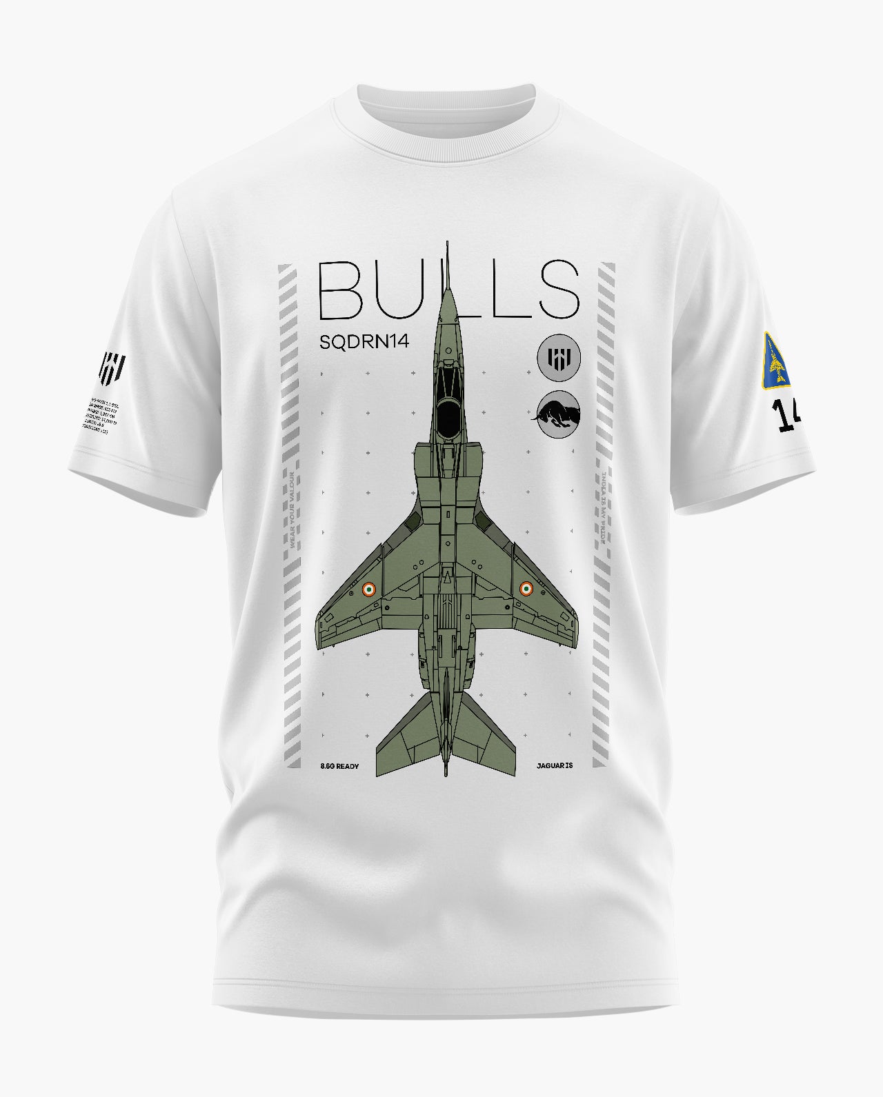 THE BULLS OF IAF Signature LuxeSoft Cotton T-Shirt