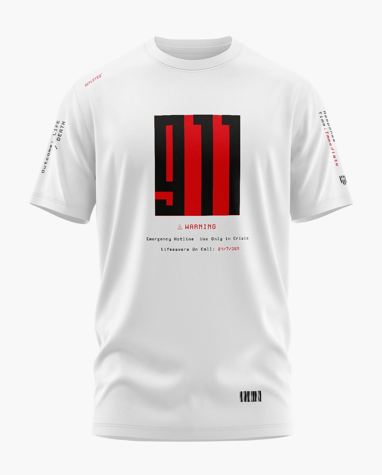 911 Emergency Signature LuxeSoft Cotton T-Shirt
