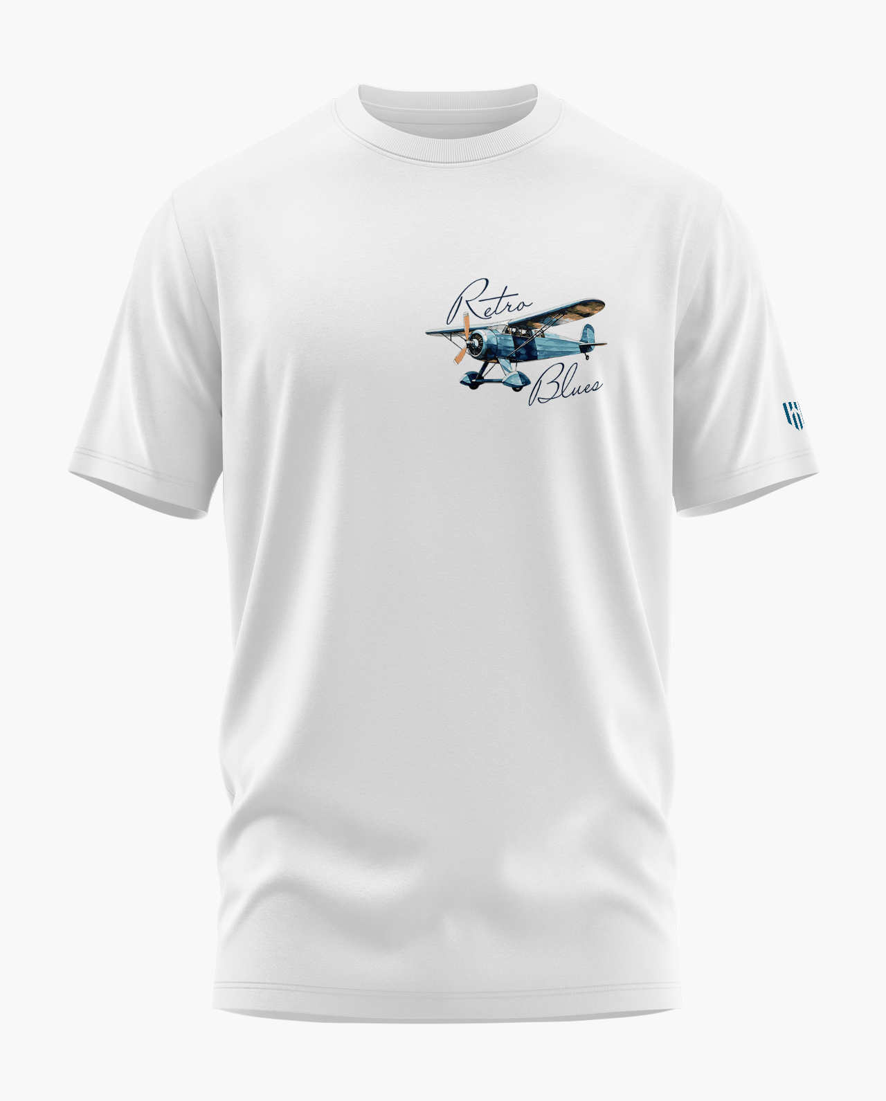 Retro Blues Signature LuxeSoft Cotton T-Shirt - CS