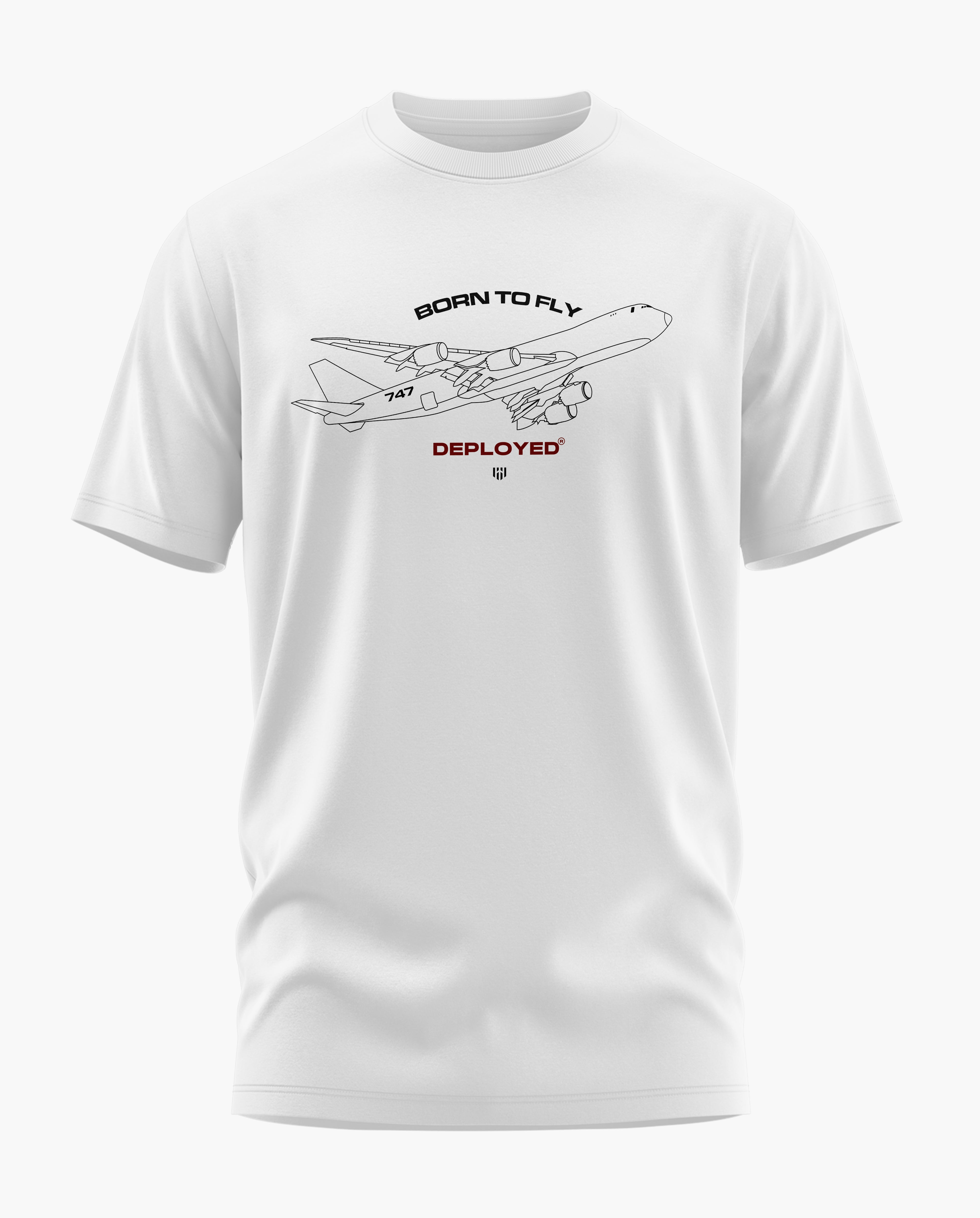 Born To Fly Deployed Signature LuxeSoft Cotton T-Shirt