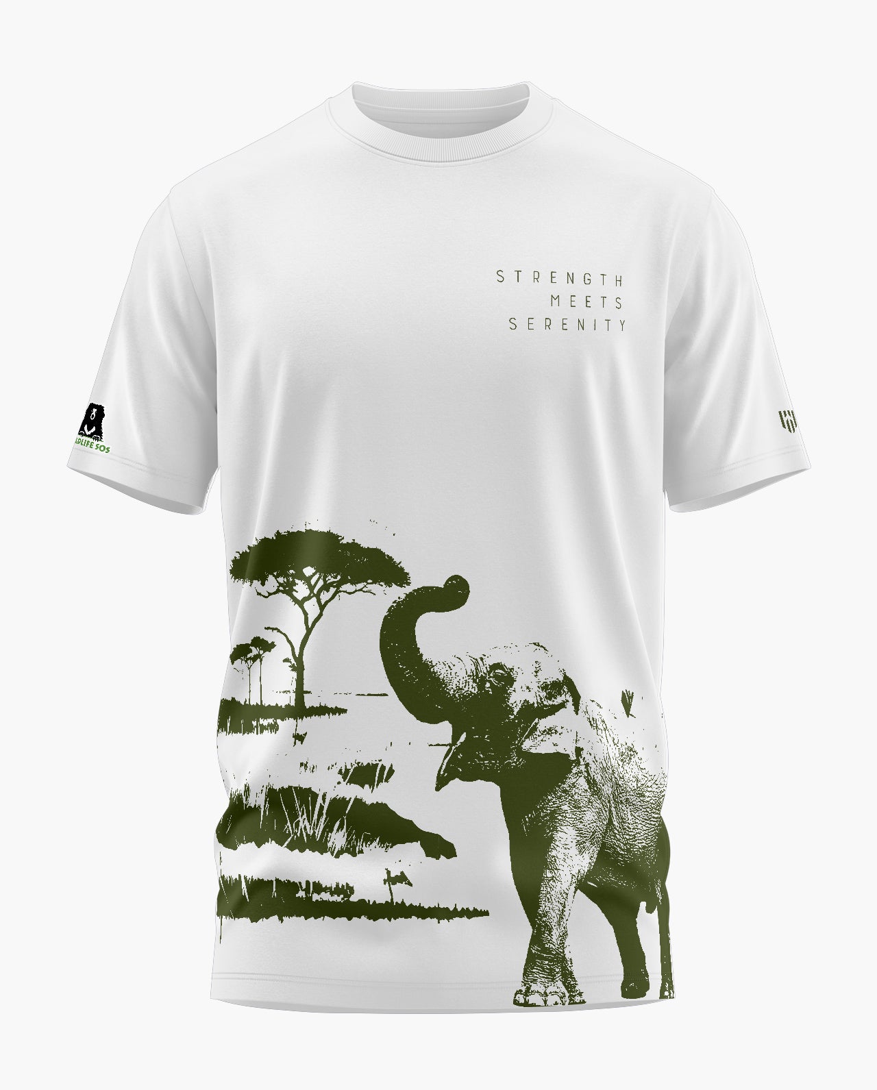 STRENGTH MEETS SERENITY Signature Luxesoft Cotton T-SHIRT