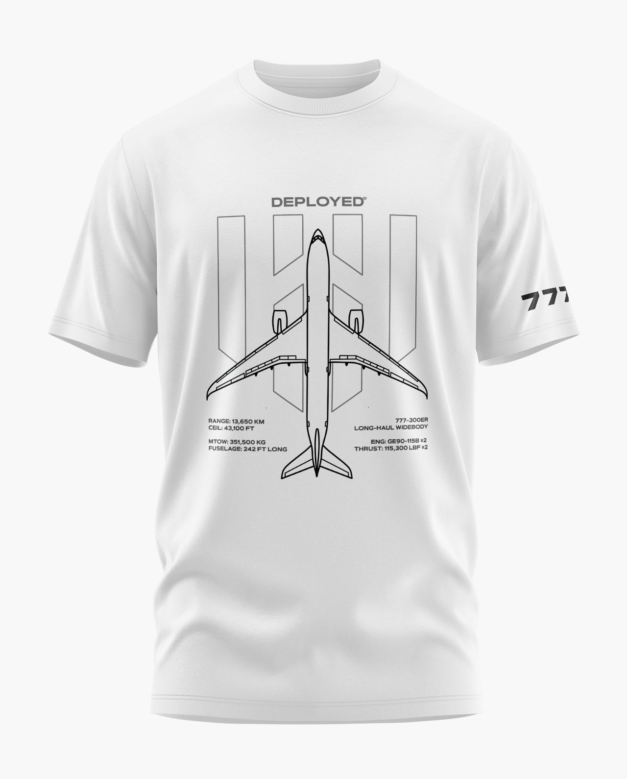 777 Deployed Signature LuxeSoft Cotton T-Shirt