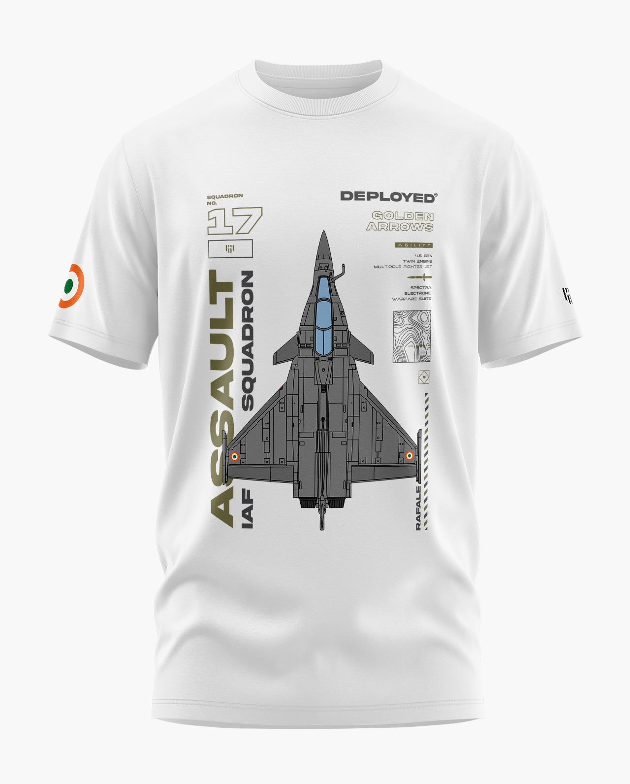 Sqdn. 17 the Rafale Signature LuxeSoft Cotton T-Shirt