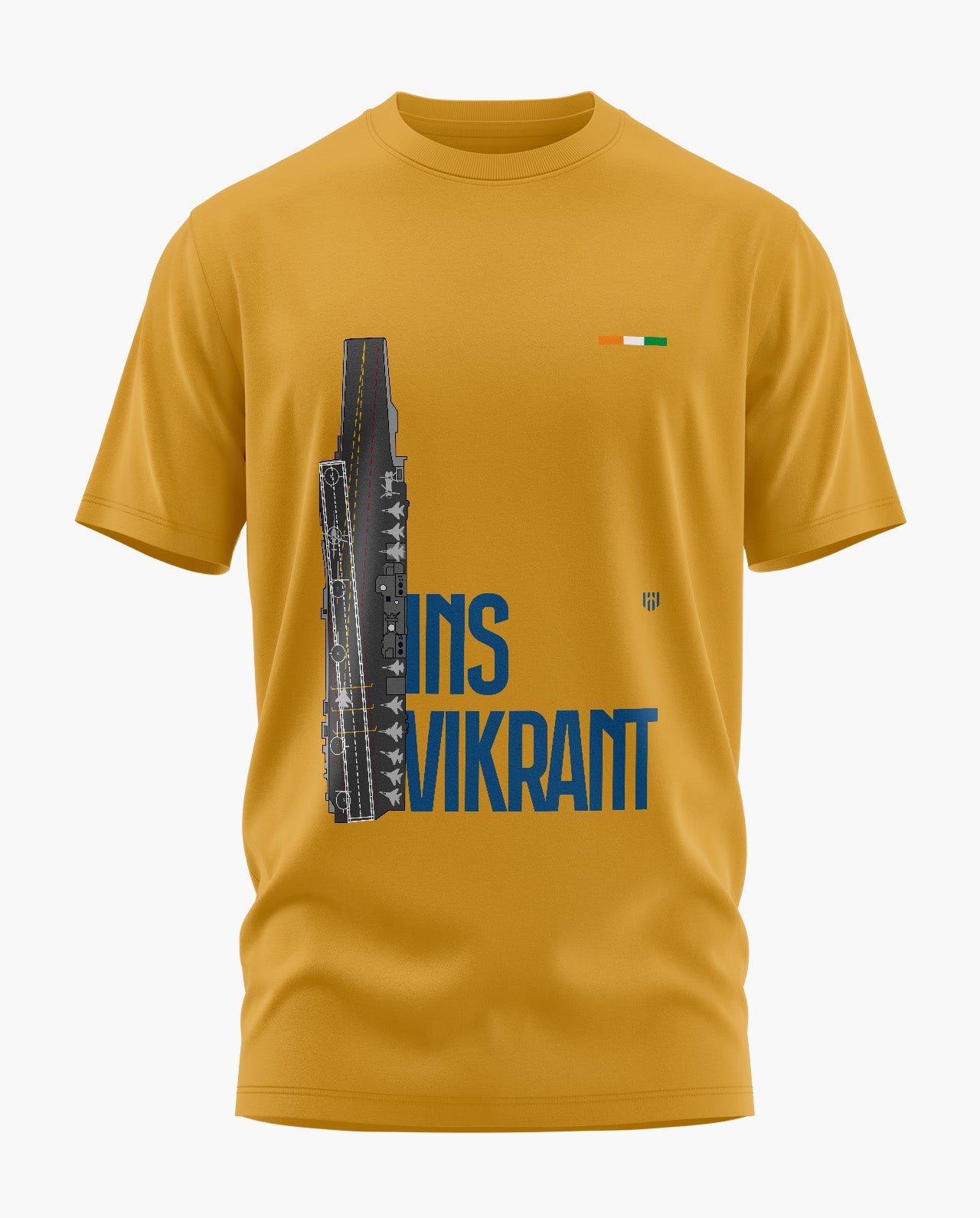 INS Vikrant Naval Signature LuxeSoft Cotton T-Shirt