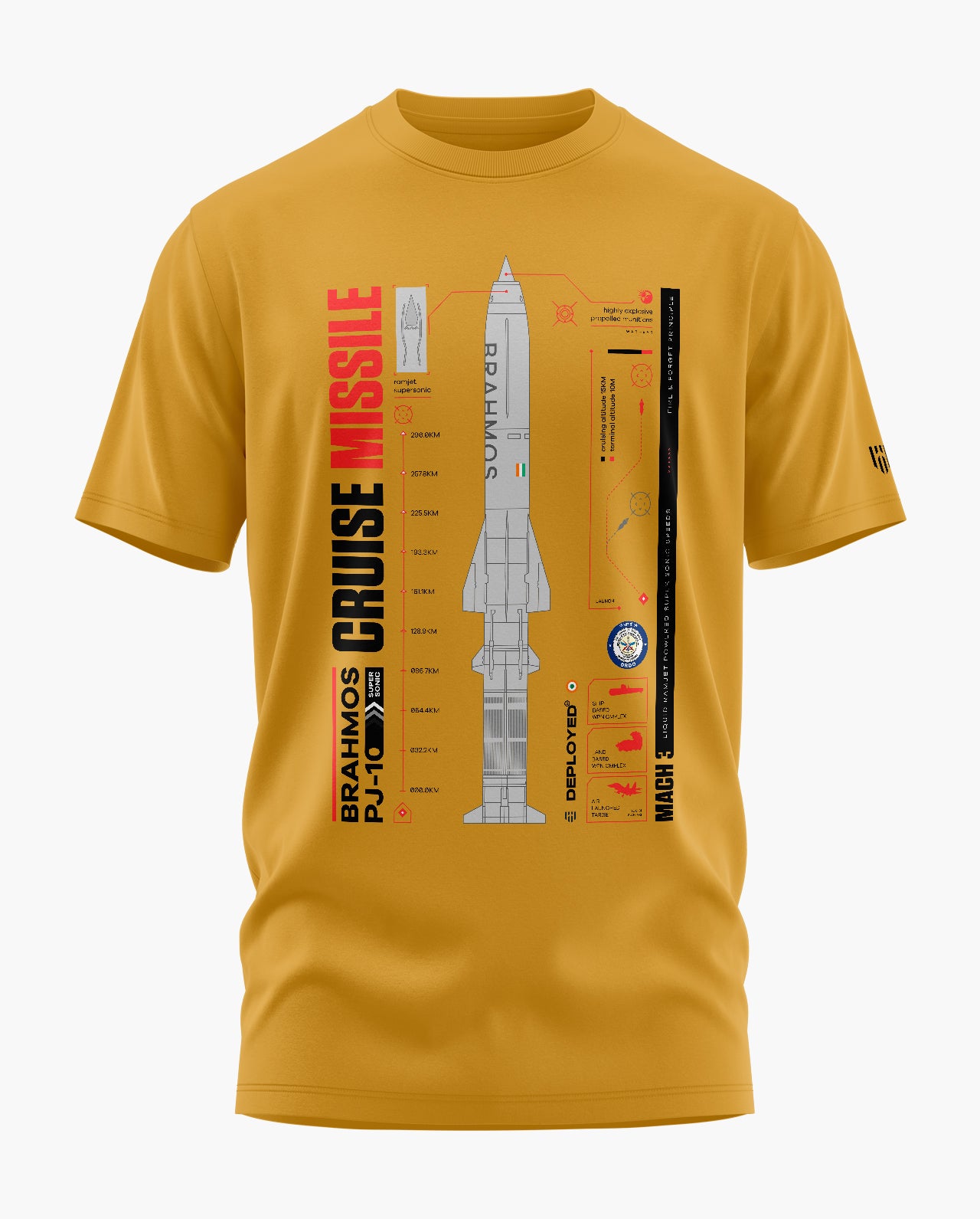 BrahMos Missile Signature LuxeSoft Cotton T-Shirt