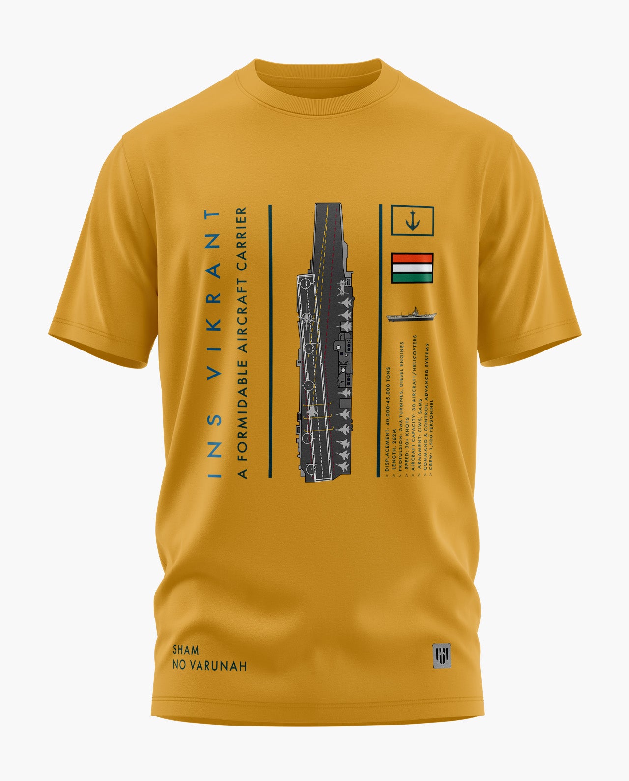 INS VIKRANT PRIDE Signature LuxeSoft Cotton T-Shirt